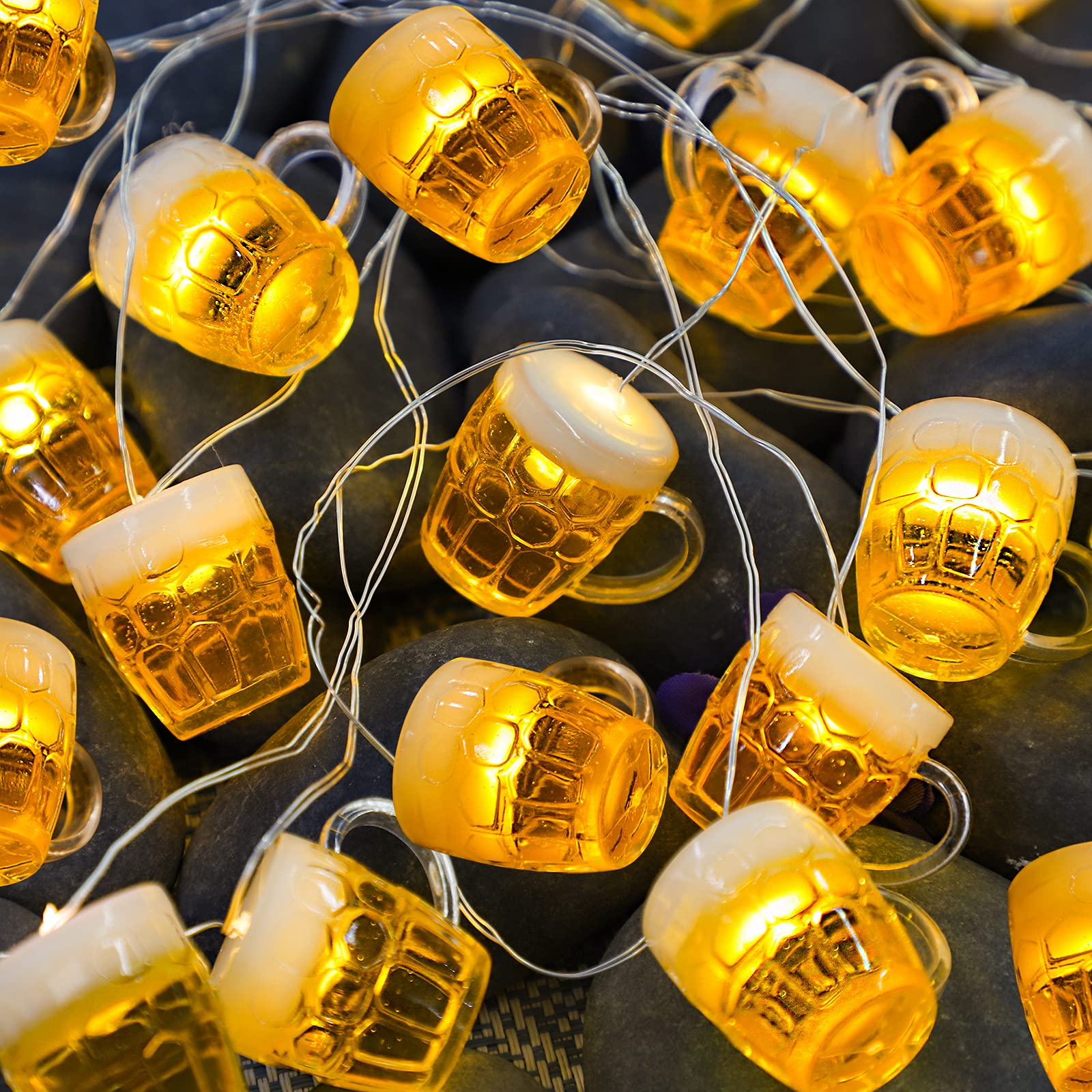 【アダプター付き】フローズンビールLEDディスプレイ＆ビールジョッキ10個　中古 Amazon.co.jp: FLAVCHARM 3Dビールジョッキ ストリングライト 聖