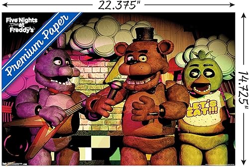 Miniatura 3 de Trends International Five Nights at Freddy's - Póster de pared de banda, 14.725 x 22.375 pulgadas, versión premium sin marco