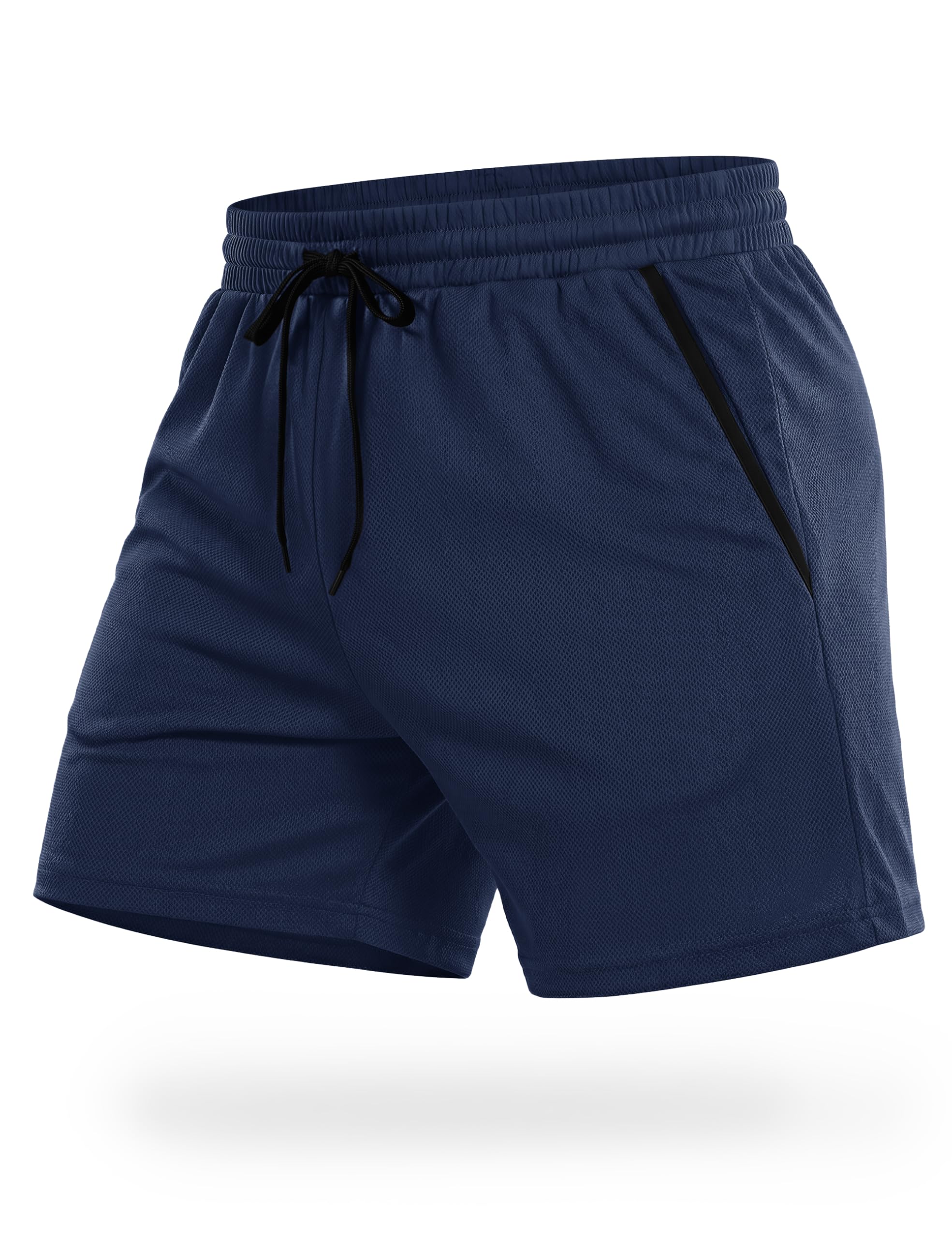 MAGCOMSEN Mens 5 Athletic Running Shorts Quick Dry Lightweight Linerless Mesh Workout Gym Active Shorts with Pockets
