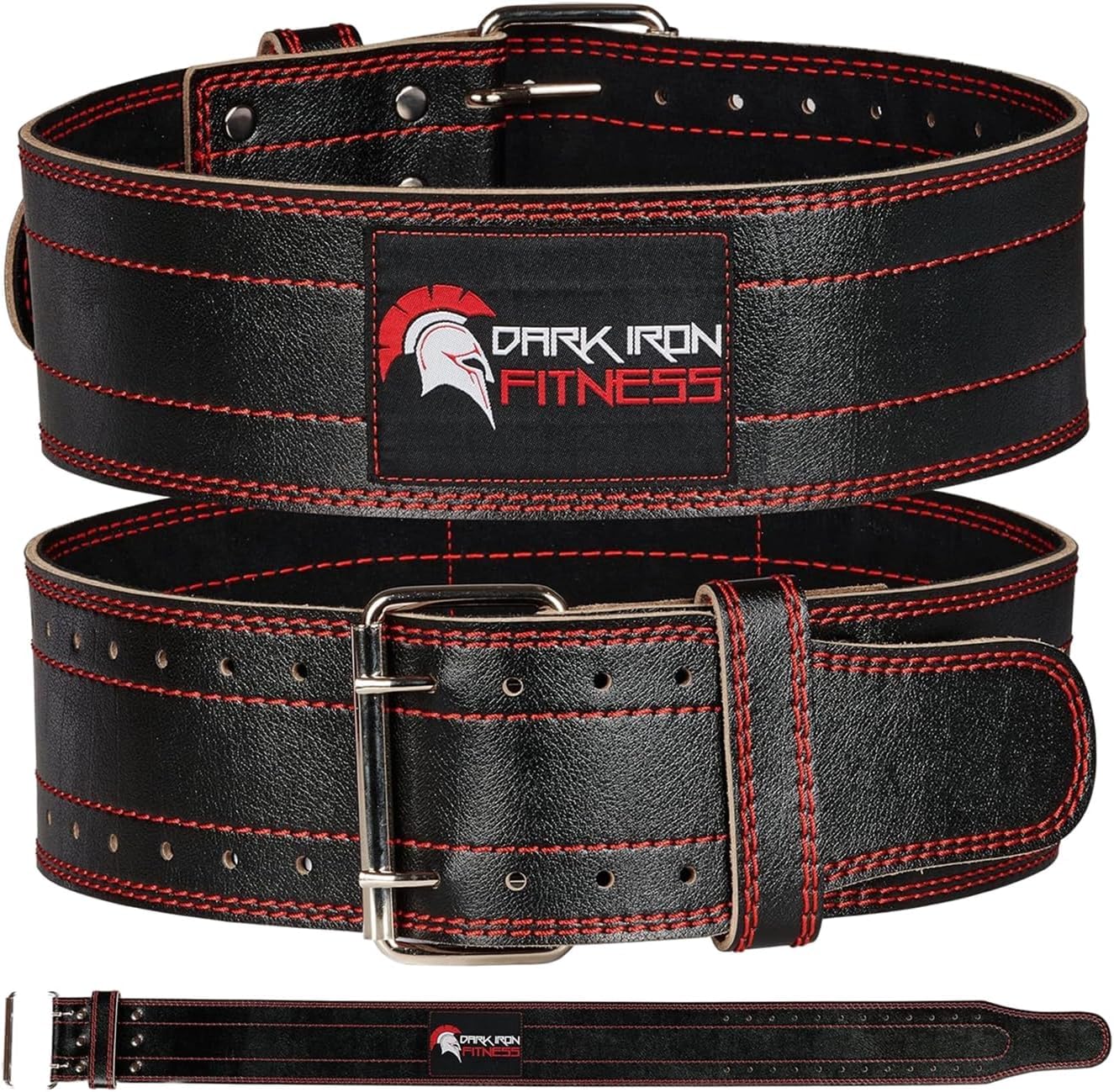 Weight Lifting Belt, Genuine Leather Belts for the Gym Men and Women,Stabilising Lower Back Support for Weightlifting Deadlift Workout Durable Comfortable & Adjustable with Buckle (S 68cm - 88cm)