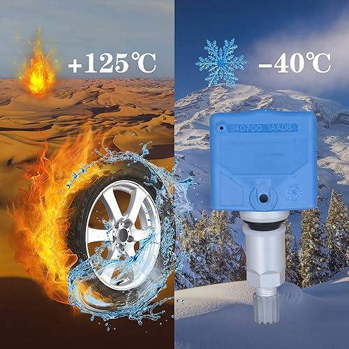 Miniatura 4 de Sensor de presión de neumáticos de 315 Mhz compatible con Nissan 350Z GT-R Altima Maxima Infiniti M35 M45 QX56 FX35 FX45 Reemplaza OE 40700-JA01B