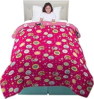Vista 110 de Franco Ropa de cama para niños, edredón de microfibra suave, tamaño matrimonial, PJ Masks Paw Patrol Girls