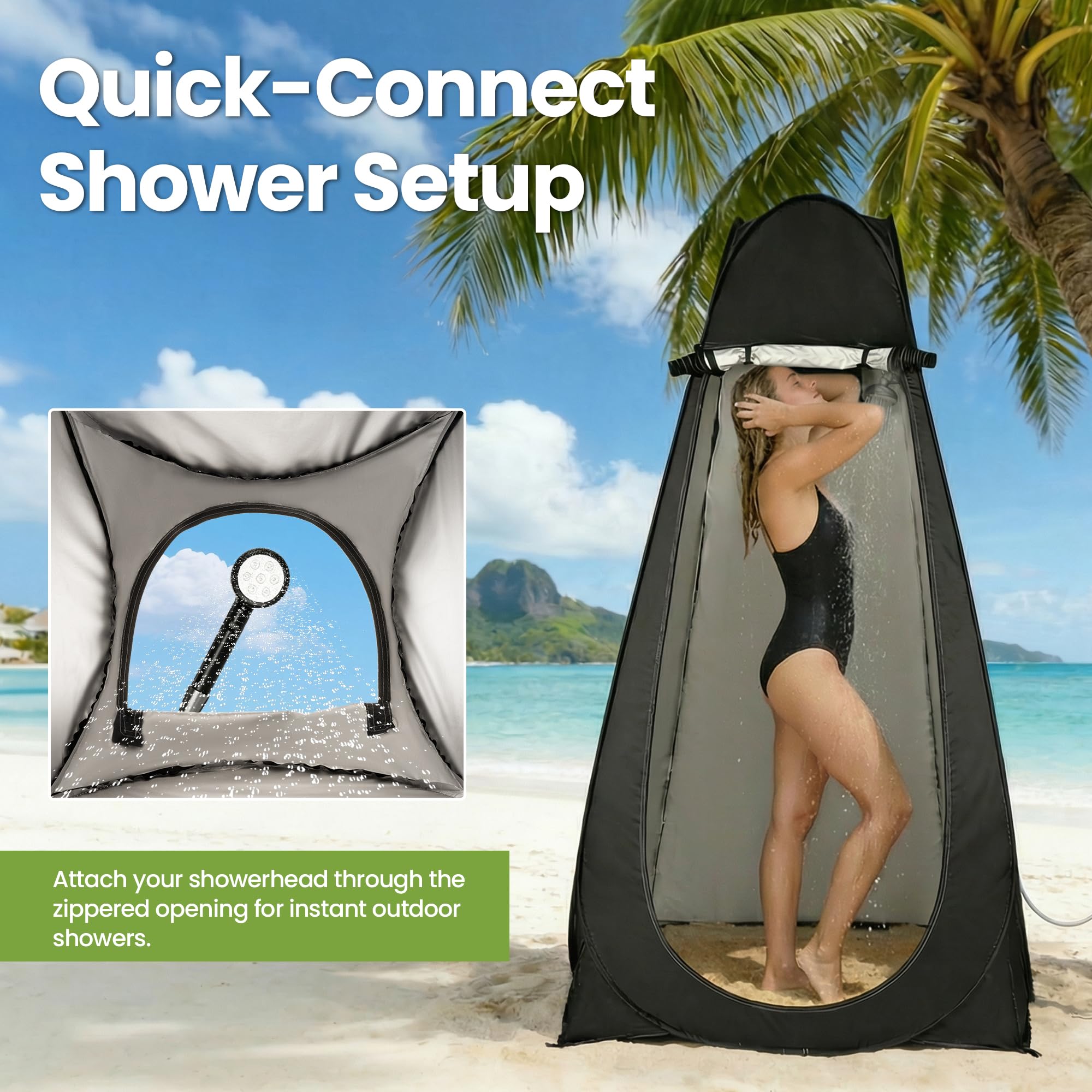 ROPODA Pop Up namiot toaletowy, przenośny namiot do przebierania się, natychmiastowa prywatność, na kemping, prysznic, toaleta na plażę, wędkowanie, piesze wycieczki, schronienie przeciwsłoneczne, 120