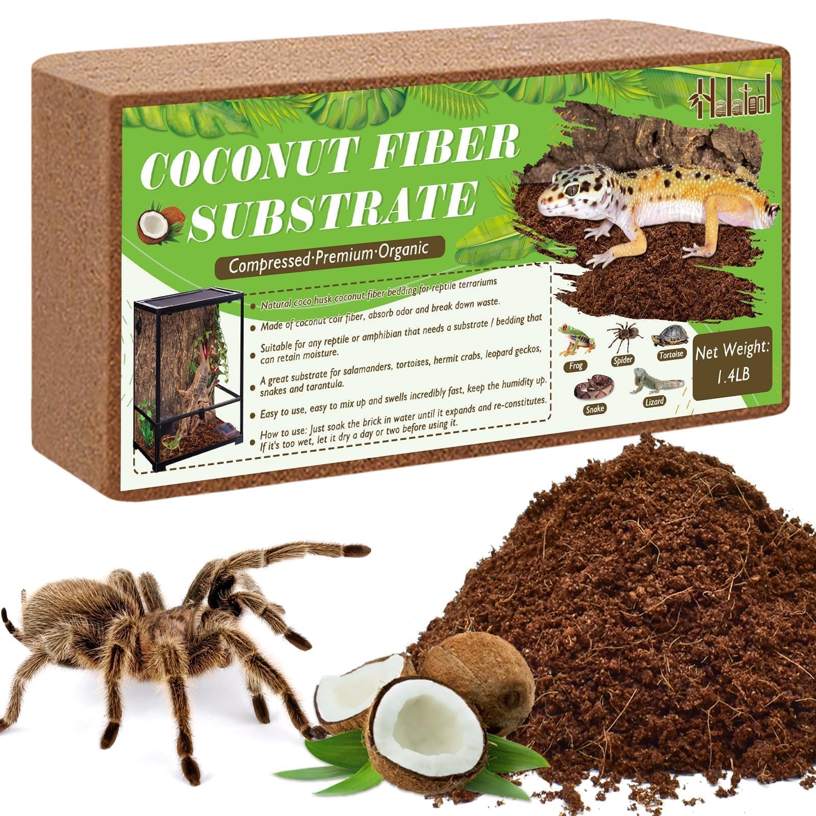 Snapklik.com : Halatool 1.4LB Coconut Fiber Substrate For Reptile ...