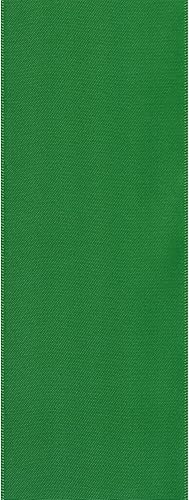 Miniatura 6 de Offray doble cara cinta de satén, 214" de ancho, azules y verdes