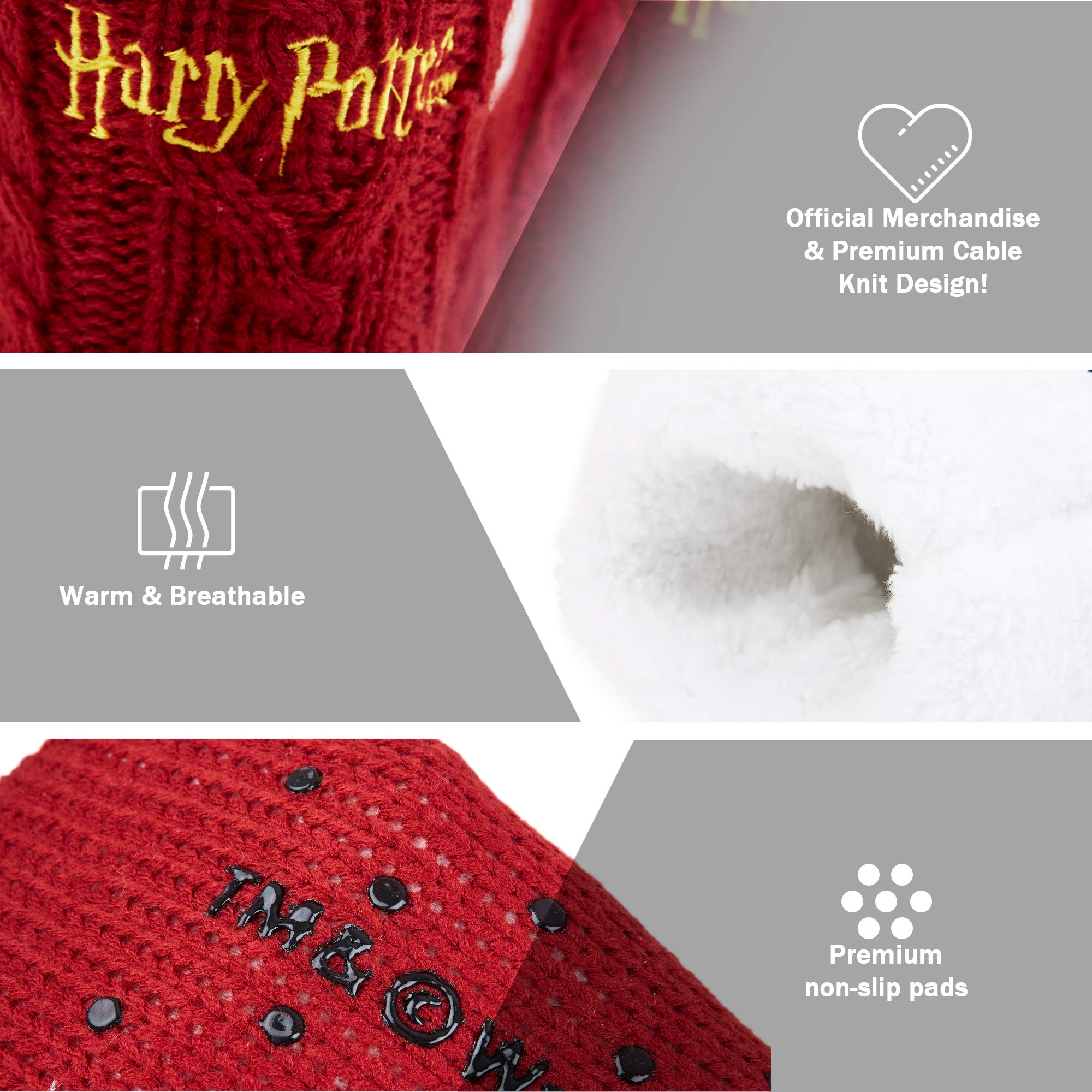 Harry Potter Skarpety damskie, dzianinowe puszyste skarpetki, prezenty Harry Potter
