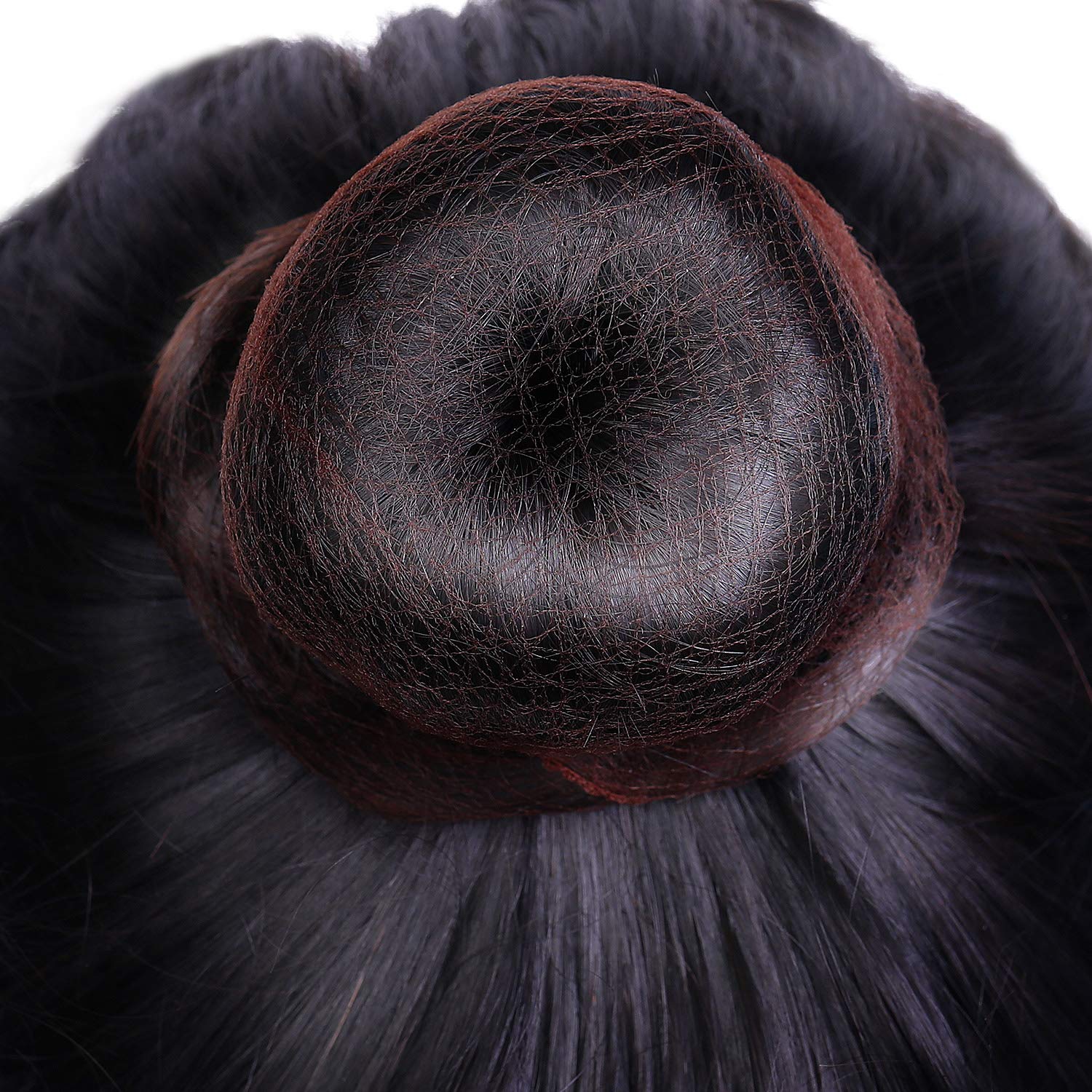 Shappy 200 Paquets Filets à Cheveux Maille Invisible de Bord Élastique, Léger, Régulier 20 Pouces avec Ouverture de 1/4 Pouce, Filet Invisible en Nylon Brun pour Homme, Femme et Mixte
