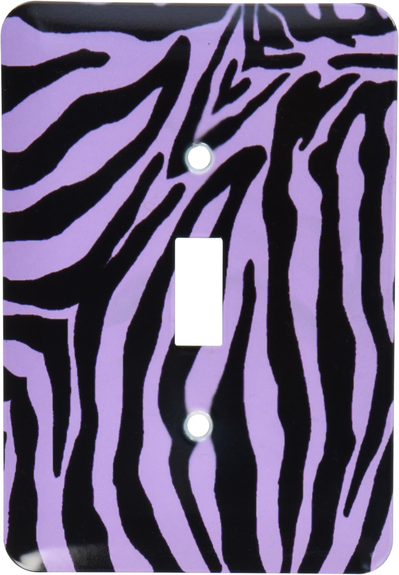 3dRose lsp_26083_1 Purple and Black Zebra Print Toggle Switch