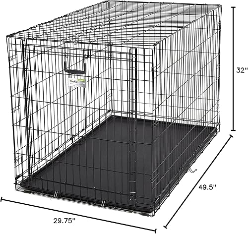 Miniatura 9 de Jaula de perro MidWest Homes for Pets, Puerta única, Negro