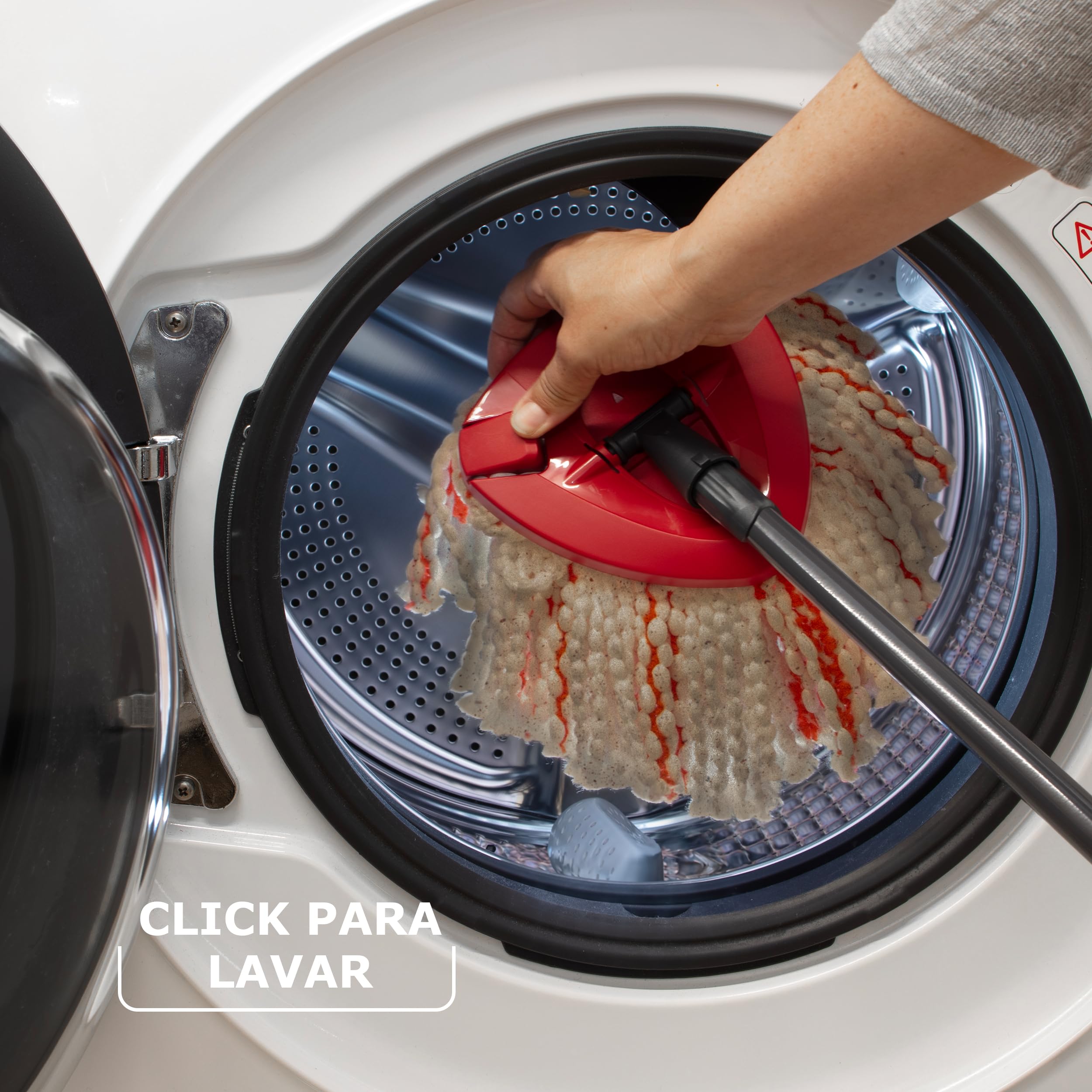 Recambio Original Vileda Turbo Deep Clean, 1ud, Compatible con Todos Sistemas de Fregona Giratoria Vileda Turbo, hasta 40 % más Rendimiento de Limpieza, para Todas Superficies de Suelos Duro