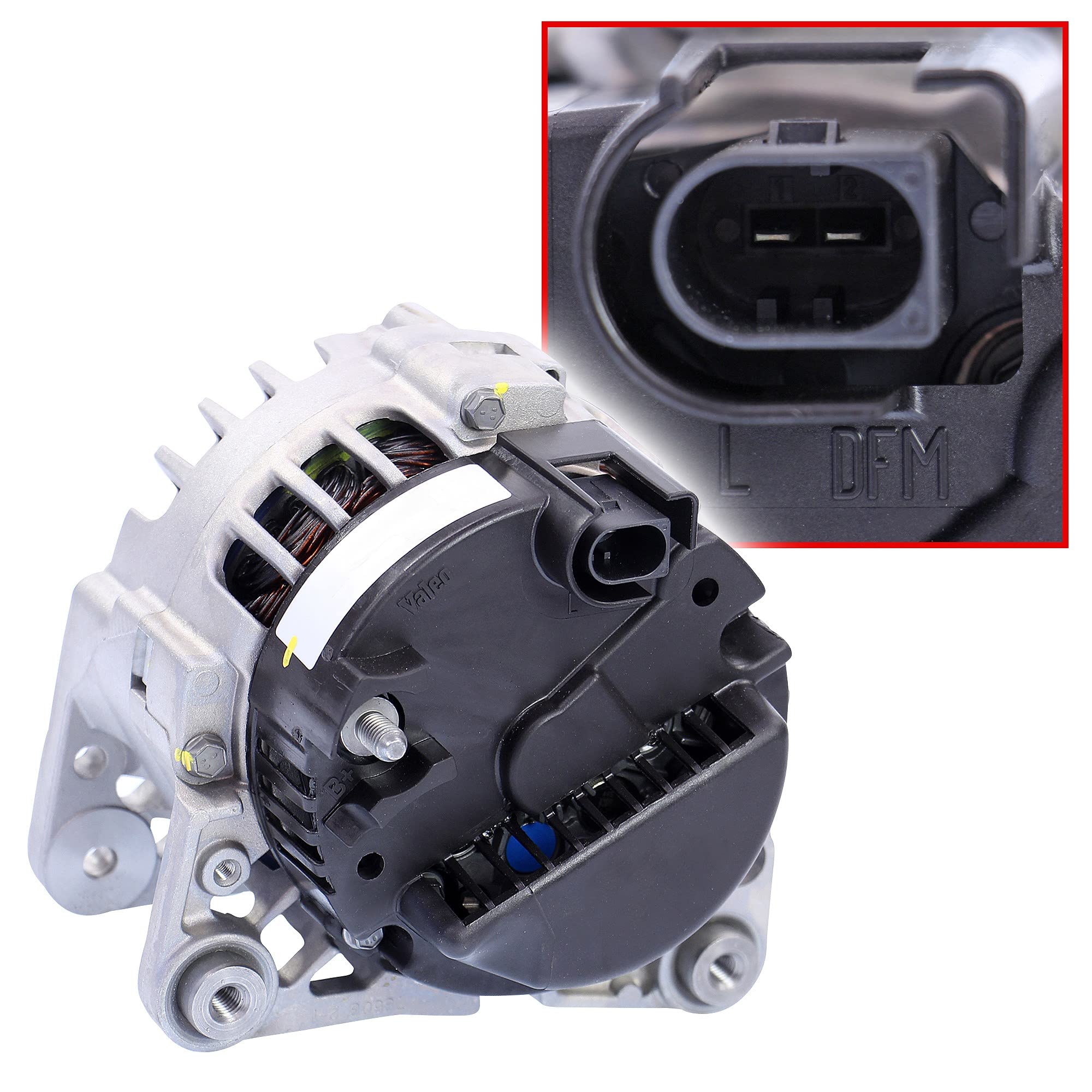 ATEC GERMANY 1x Lichtmaschine 14V 90A Kompatibel mit SEAT CORDOBA, IBIZA III (6L1), IBIZA, TOLEDO IV (KG3), SKODA FABIA 1, FABIA 2, RAPID, ROOMSTER, VW FOX, POLO (9N_, 9A_), POLO V (6R1, 6C1)