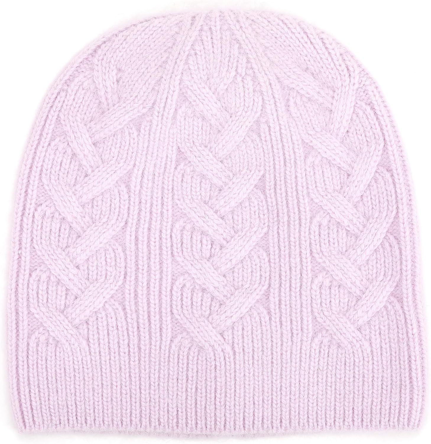 Men & Women Cashmere Blend Beanie Hat Soft Lightweight Warm Winter Ribbed Cuffed & Cuffless Knit Beanie Hat