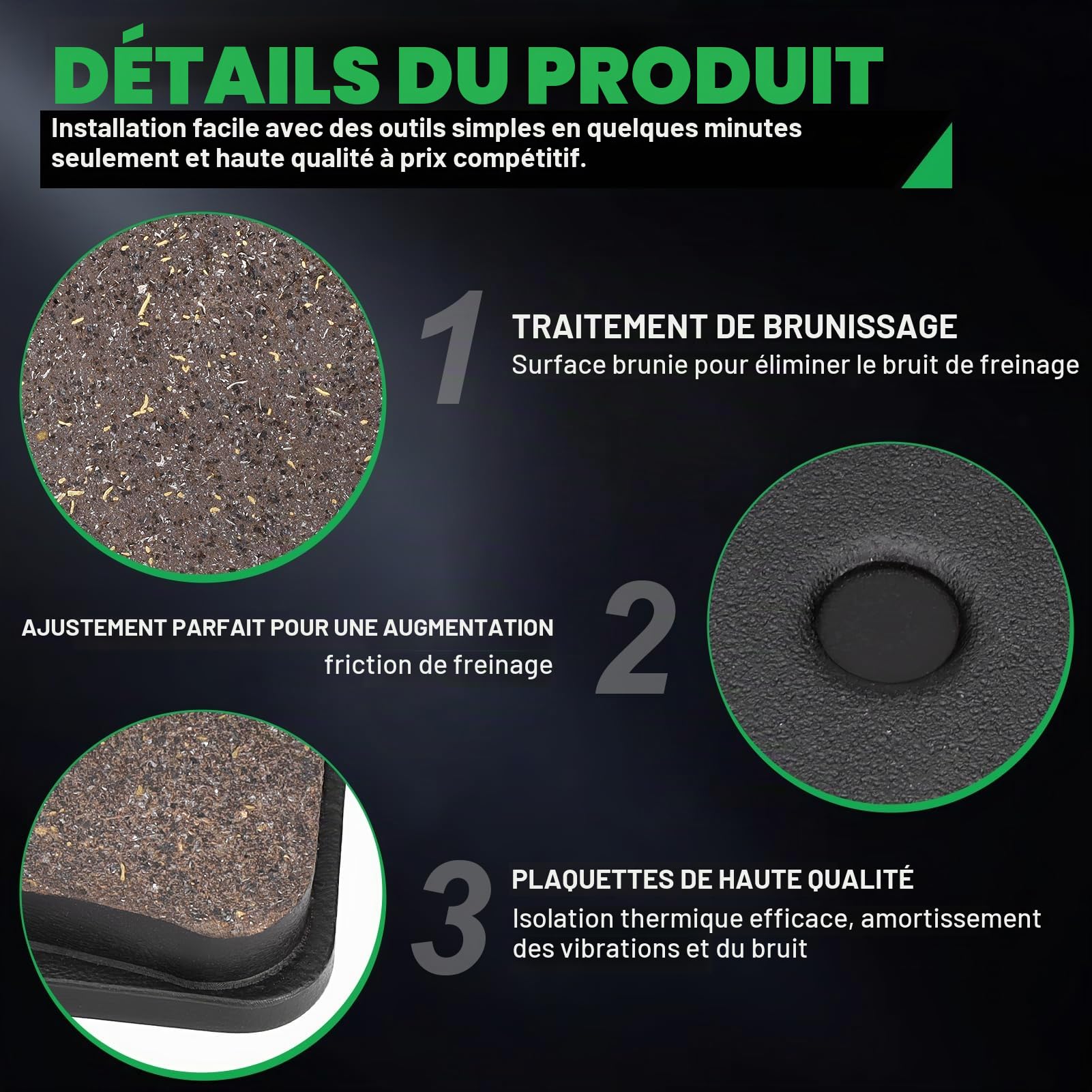 Plaquettes de frein avant et arriere pour SUZUKI LTZ400 LT-Z400 LT Z 400 K/Z/L 2003 2004 2005 2006 2007 2008 2009 2010 2011 2012