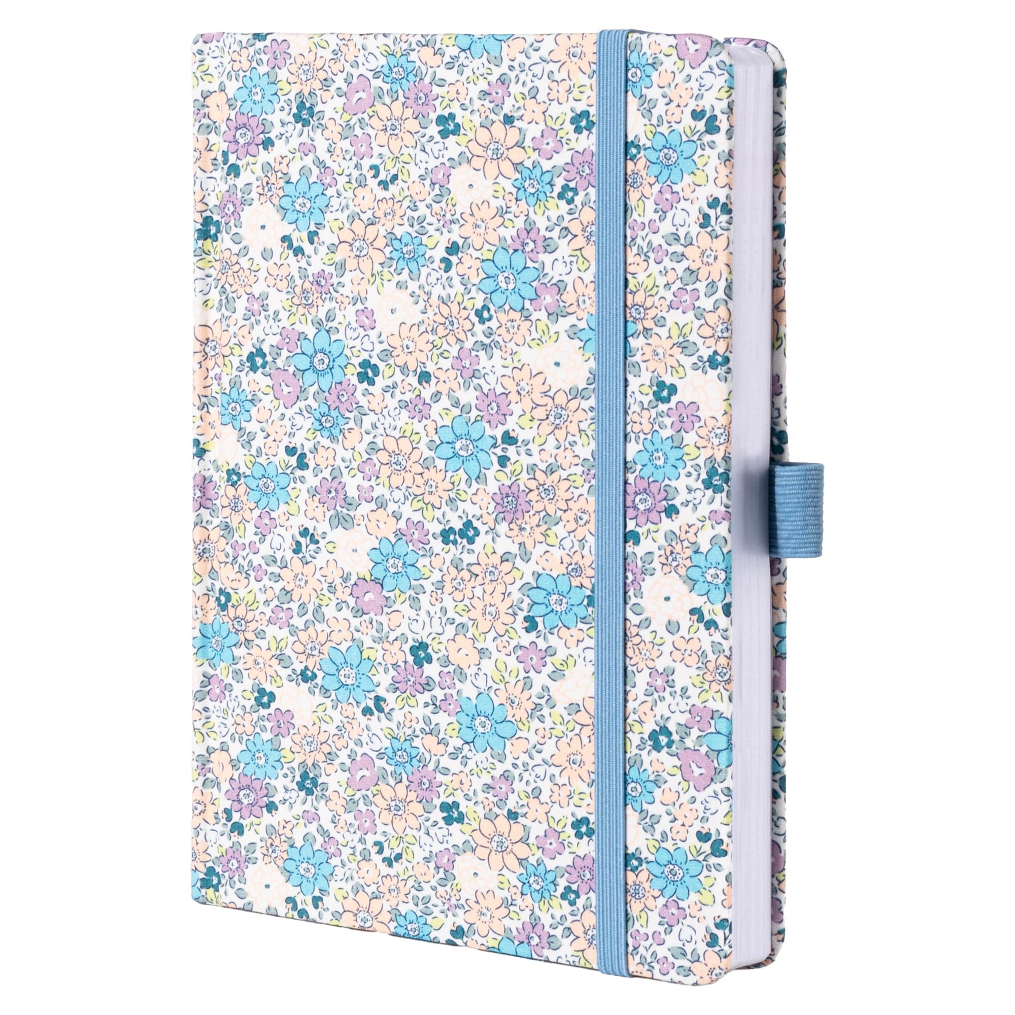 MGGAO Liniertes Notizbuch, A5 Stoffnotizbuch für Frauen und