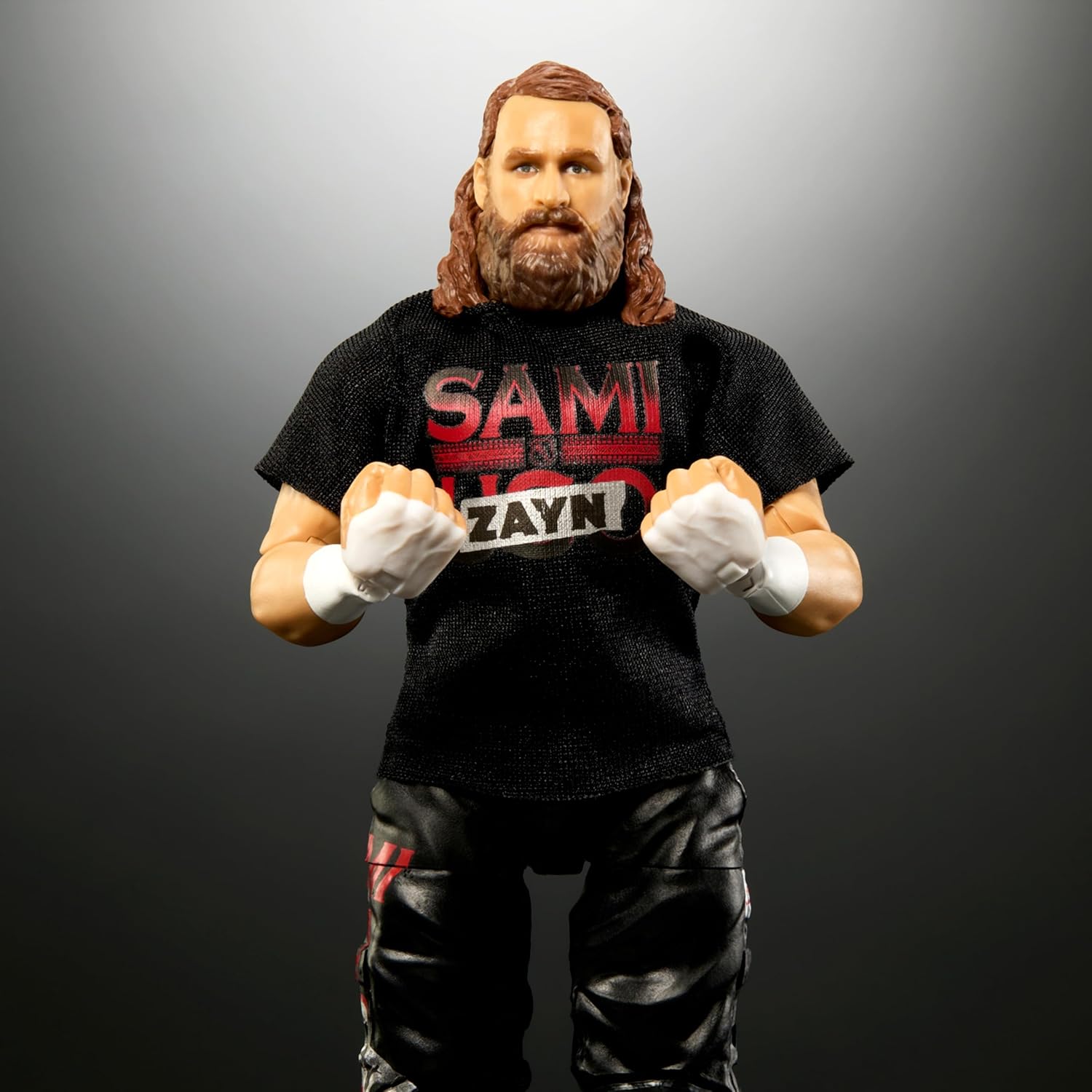Mattel WWE Elite Action Figure & Accessories, Series #106 Sami Zayn 6-inch Collectible with 25 Articulation Points & Swappable Hands