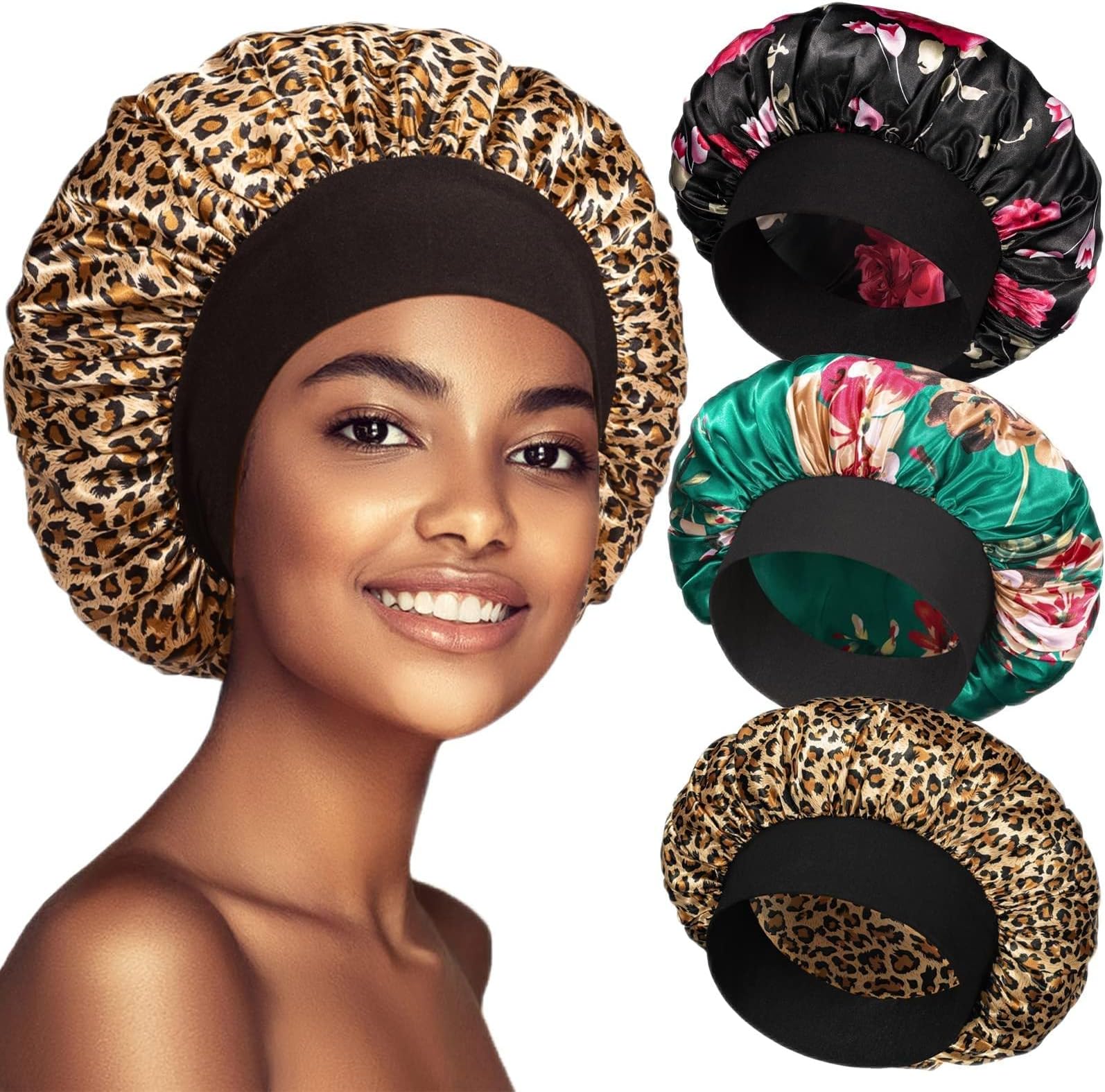 3 Pack Satin Silk for Sleeping, for Black Women Hair