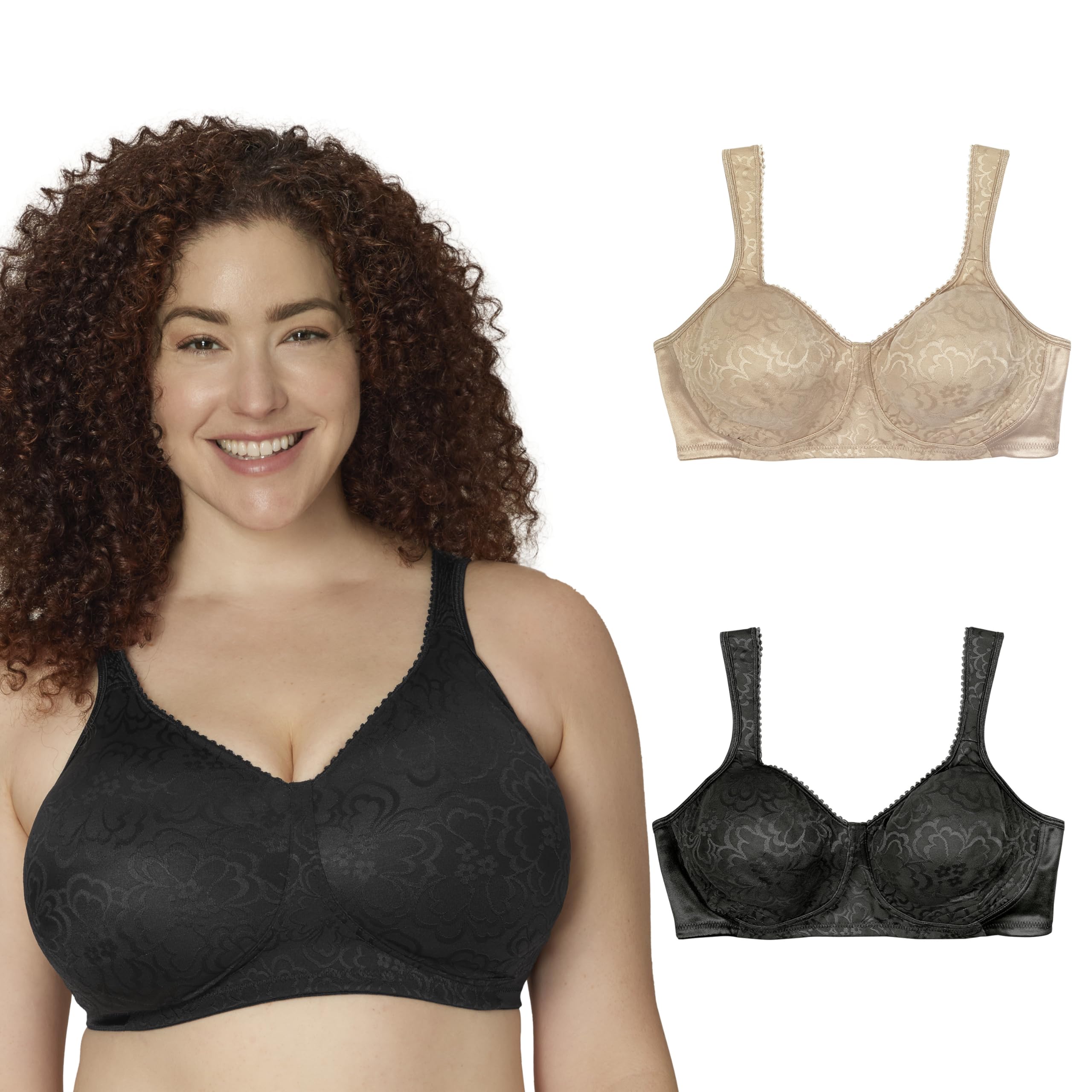 Playtex Womens 18-Hour Ultimate Lift Wireless Full-Coverage Bra with Everyday ComfortBra