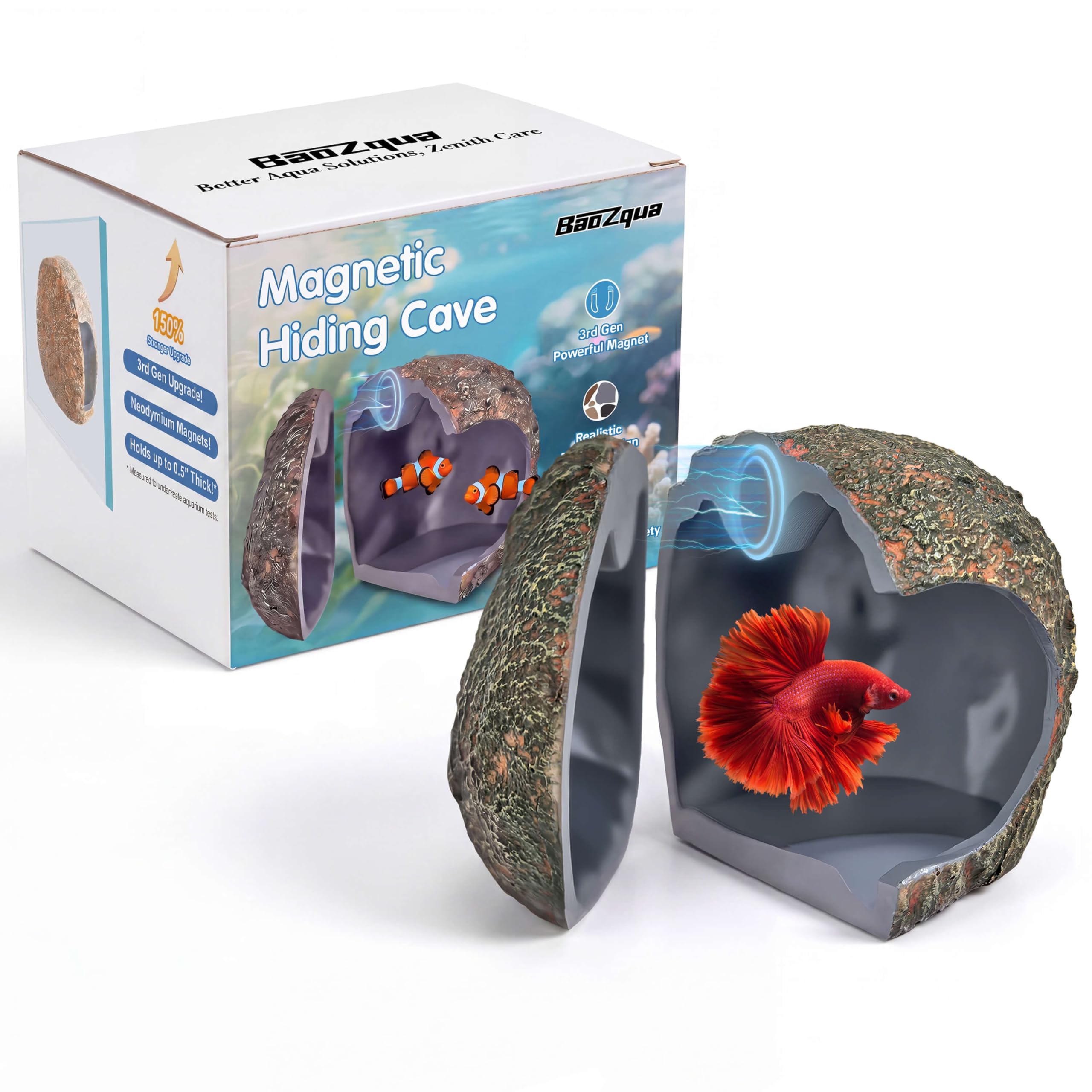3rd-Gen Magnetic Aquarium Cave