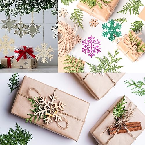 Miniatura 114 de Paquete de 50 rebanadas de madera pintables en blanco para colgar en forma de corazón natural para niños, manualidades, manualidades H-50 corazones