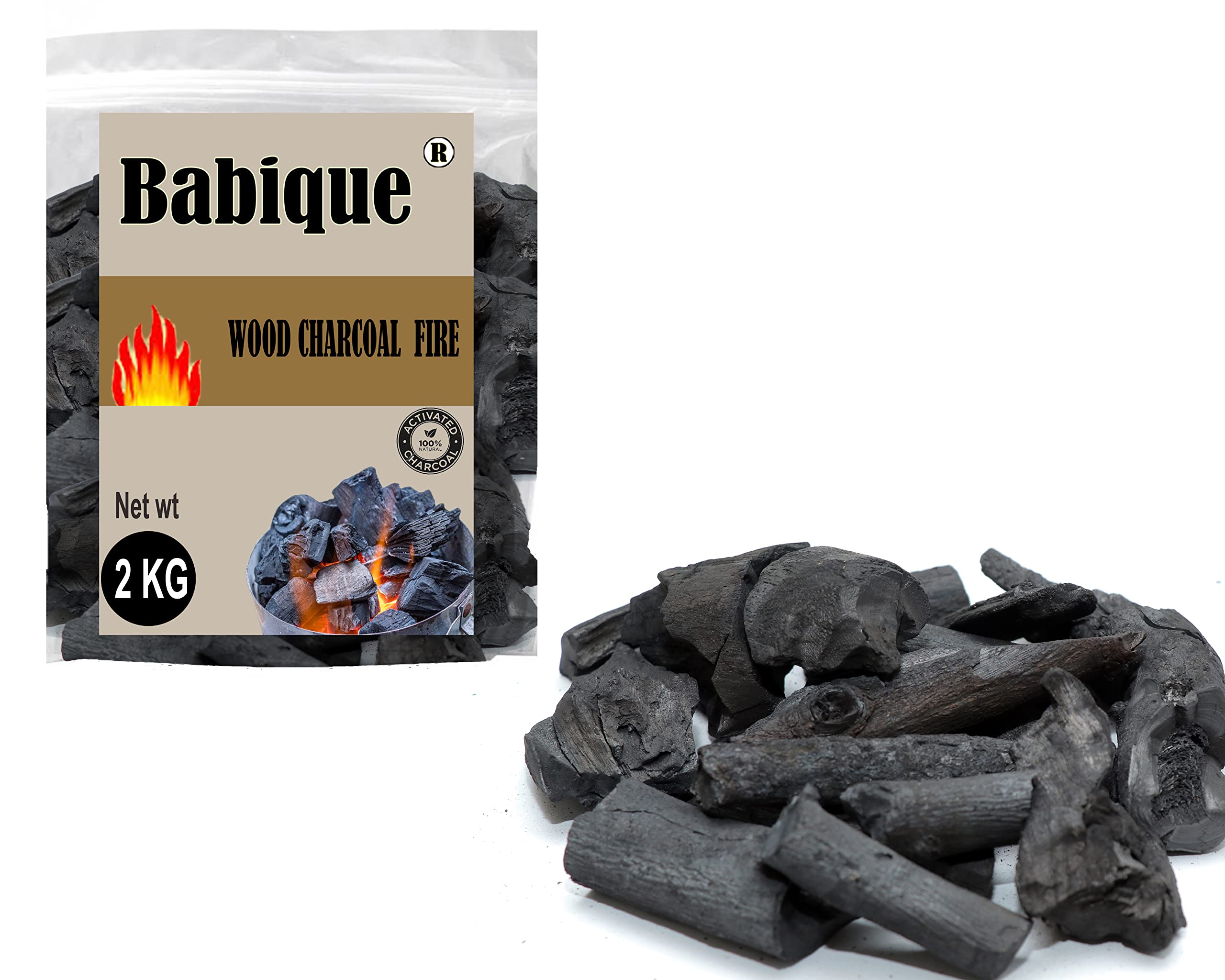 Babique Premium Long Burning Barbeque Wood Charcoal |Grilling| Low Smoke | Long Burning Coal for Home, Kitchen & Garden (2 Kg), HM-Charcol-2 Kg (B09V1RNRYJ) Amazon Price History, Amazon Price Tracker
