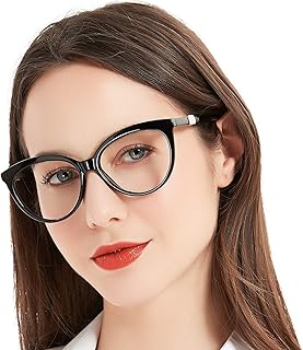 MARE AZZURO Oversized Reading Glasses Women Trendy Round Readers 1.0 1.25 1.5 1.75 2.0 2.25 2.5 2.75 3.0 3.5 (Black, 1.50)
