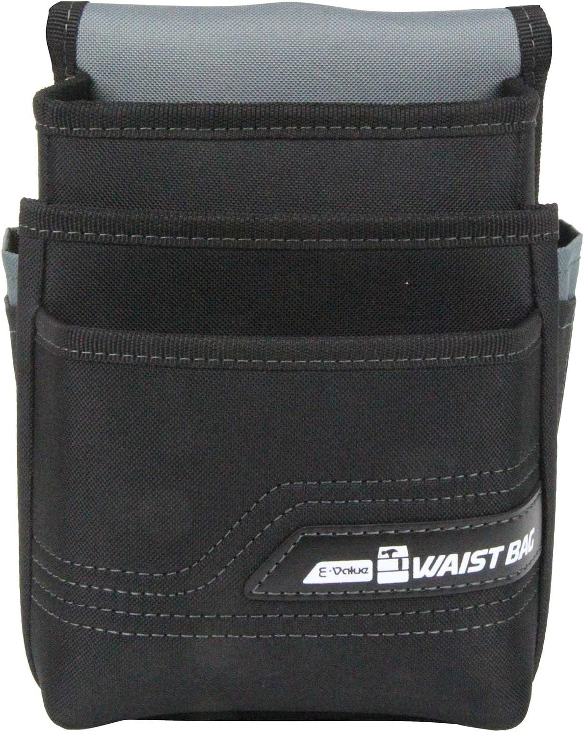 E-Value EWB-3D-BK Waist Bag, 3 Tiers, Black