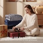 Sivio Couverture pondérée pour adulte, 15 lbs Sherpa Flèche lourde à jet flou Couverture réversible Twin-Size Super doux chaud Cozy Fluffy, 48x72 Poches grises