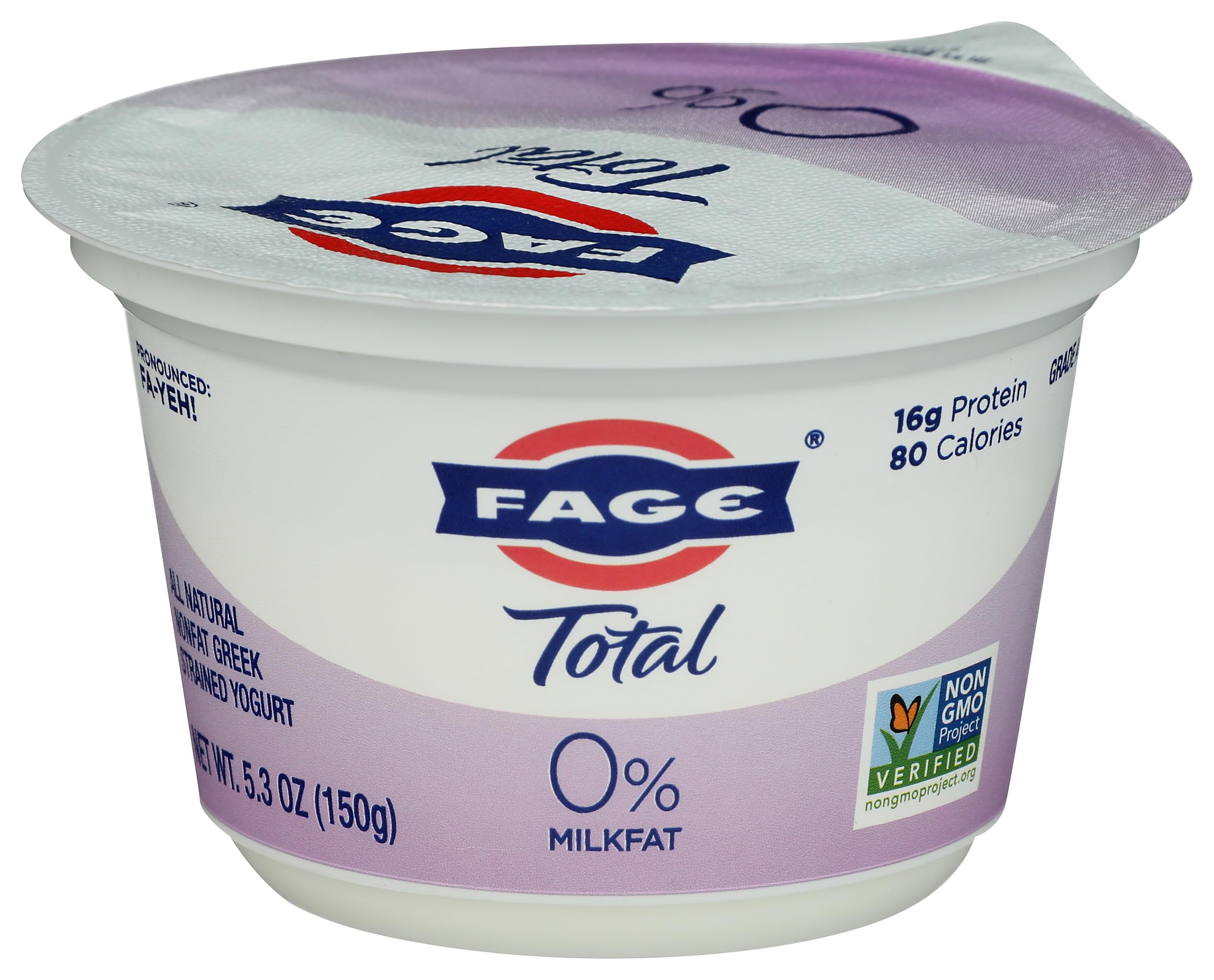 FAGE Total Greek Yogurt, 0% Nonfat, Plain, 5.3 Ounce