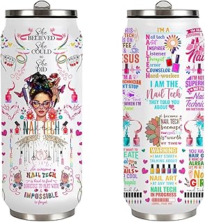 Nail Tech Tumbler Gifts For Women Girls, Gift For Nail Technicians Manicurist,Cosmetologist Beauty Salon Tumbler For Women 17 Oz