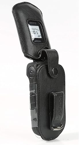 Miniatura 6 de BELTRON Funda de piel para Kyocera DuraXV LTE E4610 (Verizon), DuraXE E4710 (AT&T) - Características: Clip giratorio para cinturón, protección de