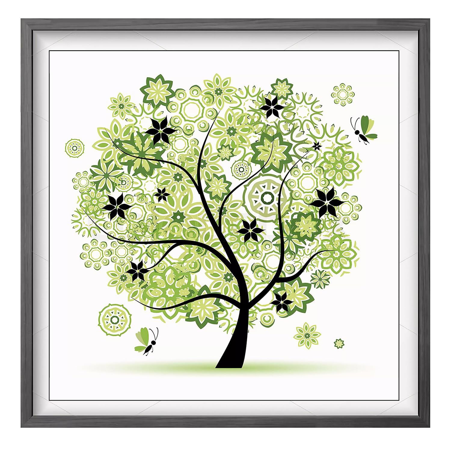 Lomtrats Spring Stamped Cross Stitch Kits 11Ct Embroidery Starter Kit Diy Needlework Craft Tree Of Life For Beginner Or Novice