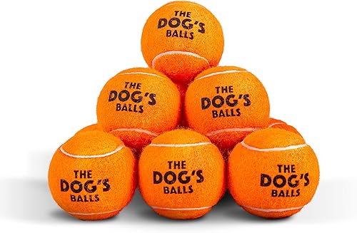 Miniatura 9 de The Dog's Balls, Pelota de tenis para perros, paquete de 12 unidades, juguete fuerte para entrenamiento de agilidad, entrenamiento de cachorros,