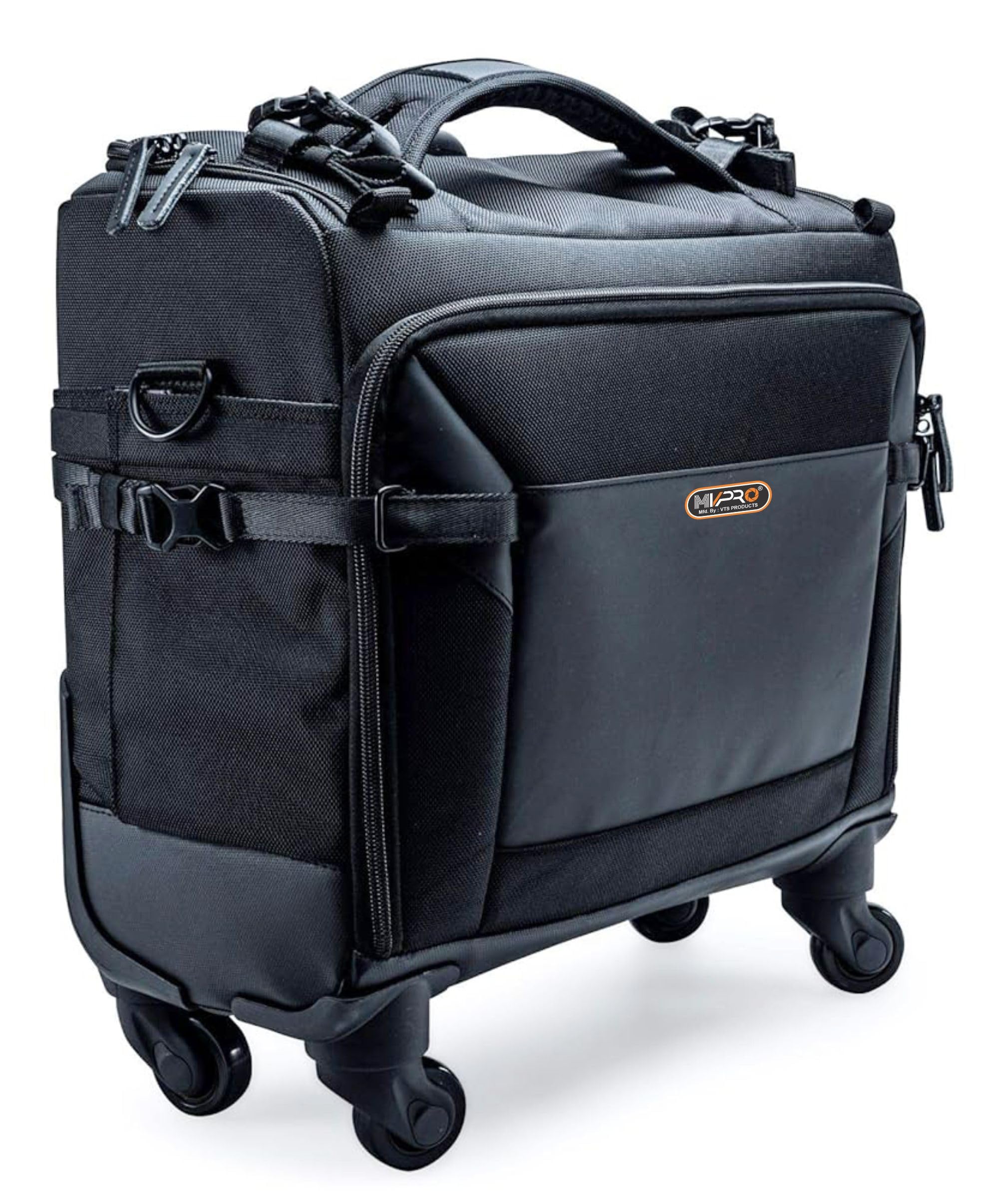 trolley case camera bag convertible rolling camera backpack waterproof travel suitcase wheels carry on luggage