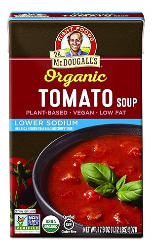 Miniatura 2 de Dr. McDougall's - Sopa orgánica de verduras de jardín con bajo contenido de sodio, 17.6 onzas, 6 unidades