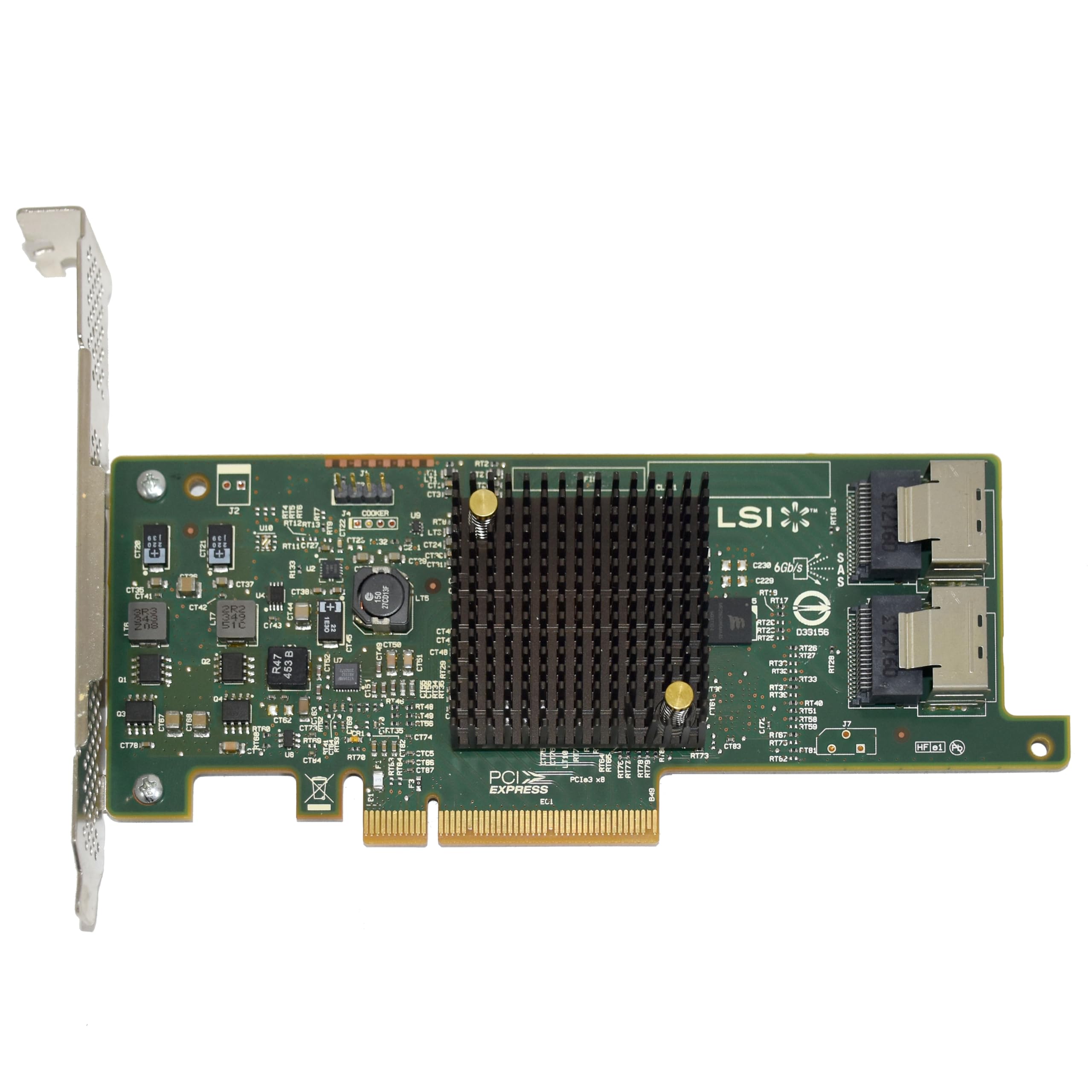 LSI Logic Controller Card H5-25412-00 SAS 9207-8i 8Port Internal SAS/SATA 6Gb/s PCI Express Single Electronic Consumer Electronics