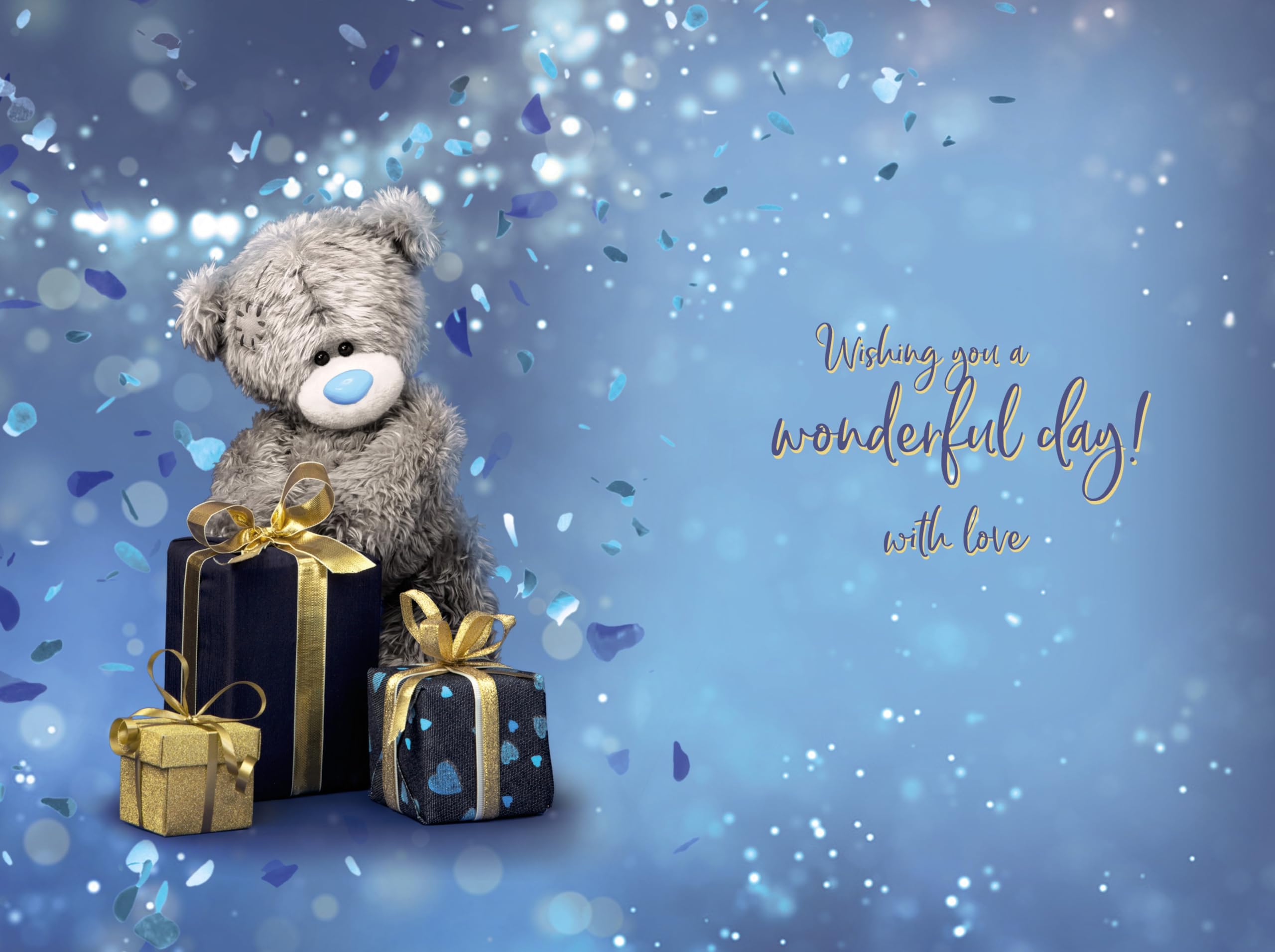 Biglietto 50° Compleanno Me To You Tatty Teddy – Con Dettagli In Lamina Oro E Busta, 12x17 Cm - 2