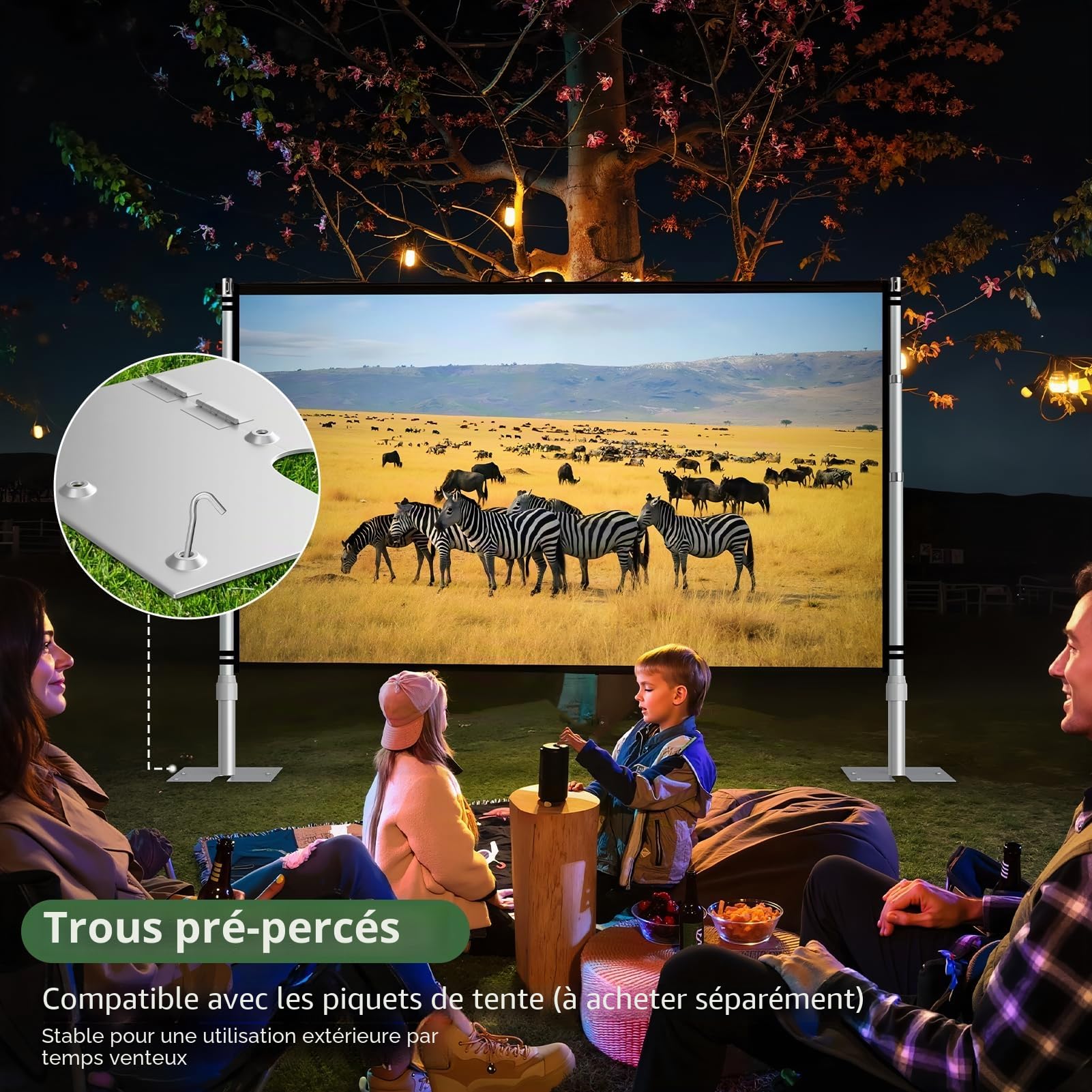 EMART Support Toile de Fond Photo Stable 2,6x3m, Arche de Mariage Réglable à Une Barre Transversale pour Studio, Video, Décoration d'anniversaire