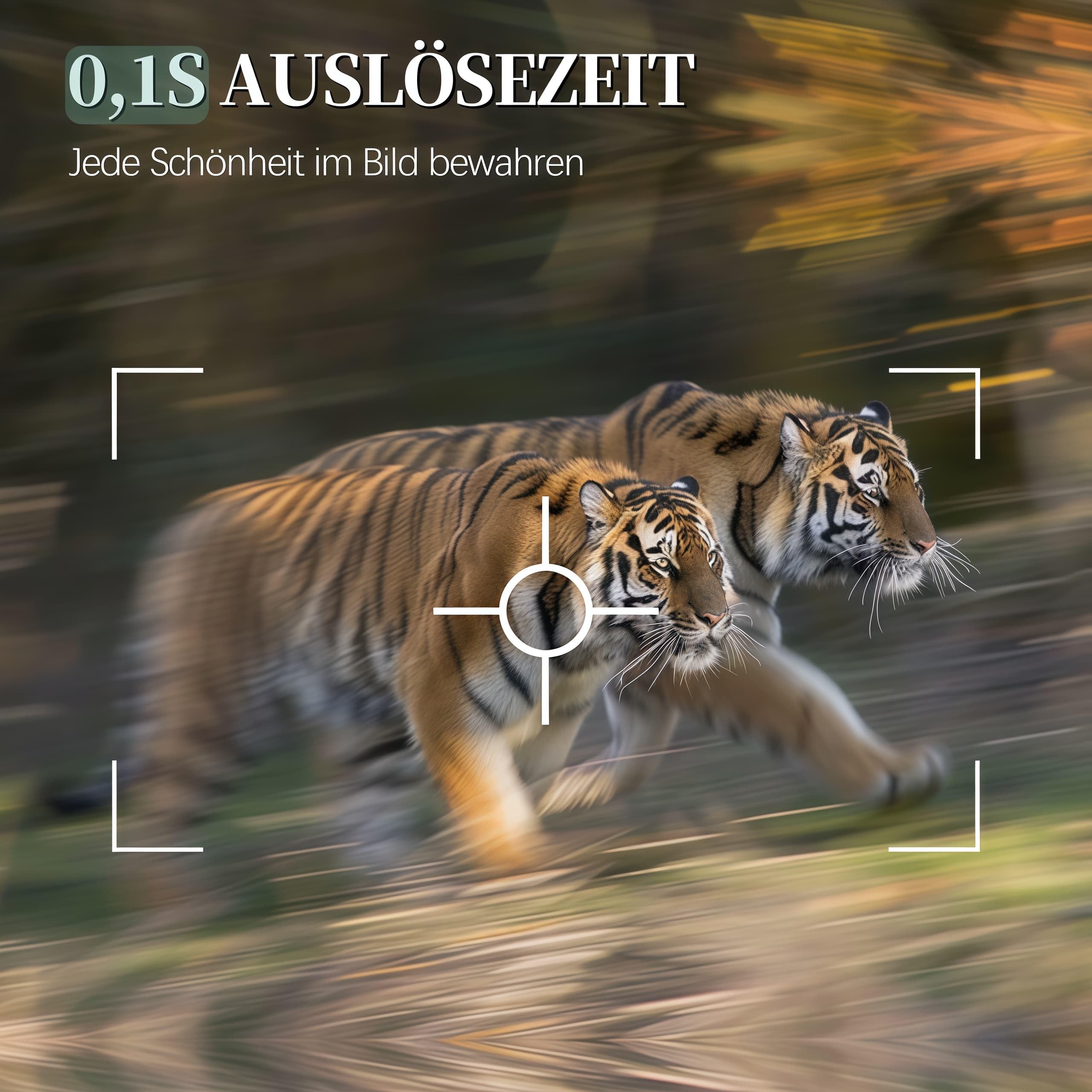 Wildkamera 64MP 4K Nachtsichtkamera mit WLAN & Bluetooth, Bewegungsmeldung für Jagd, Wald, Überwachung und Forschung, Video mit Tonaufnahme, Passwort Schutz, IP66 Wasserdicht, 120° Weitwinkel