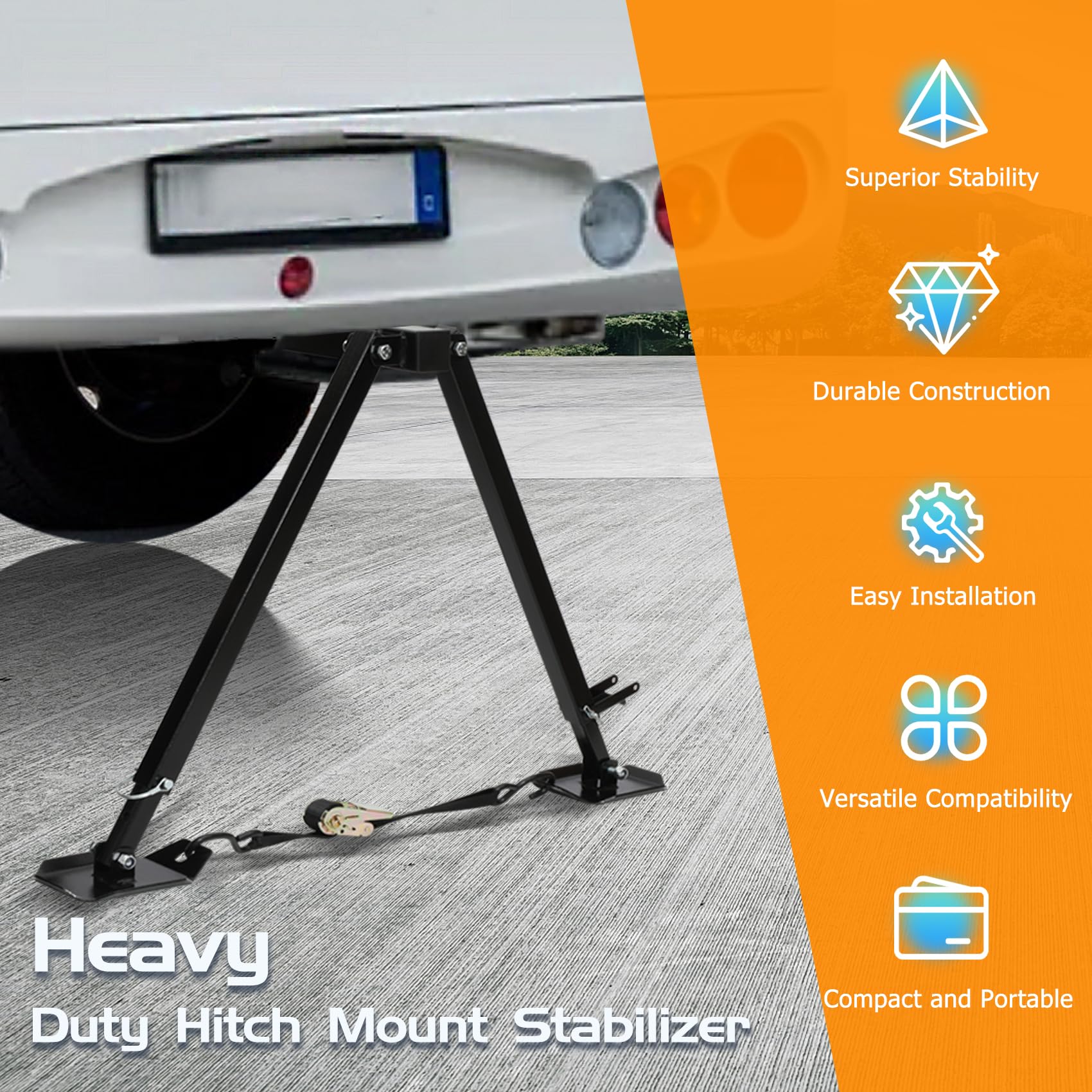 Dozont RV Hitch Mount Stabilizer Compatible