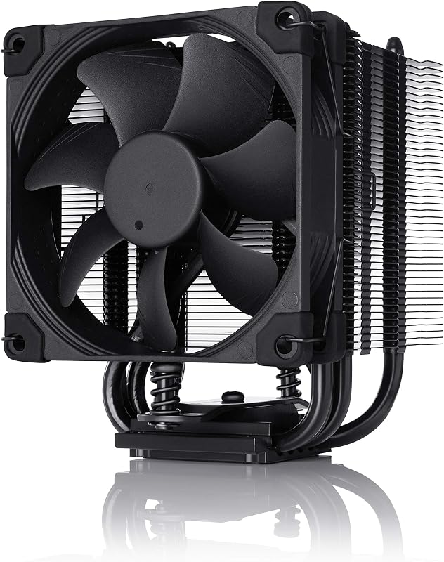 NH-U9S chromax.Black, Quiet High-Performance Single Tower CPU Cooler | Compact 125mm Height, ITX SFF Low-Noise Cooling, For Intel & AMD, 92mm Fan, 100% RAM Compatibility, Rich Accessory Kit