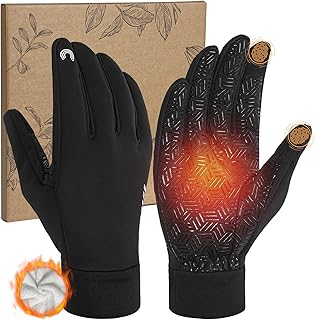 RIGWARL Winter Gloves Men Women Waterproof Touchscreen Cycling Gloves Men Thermal Gloves Windproof Gloves Women for Riding Running Motorcycle Hiking Cycling Walking