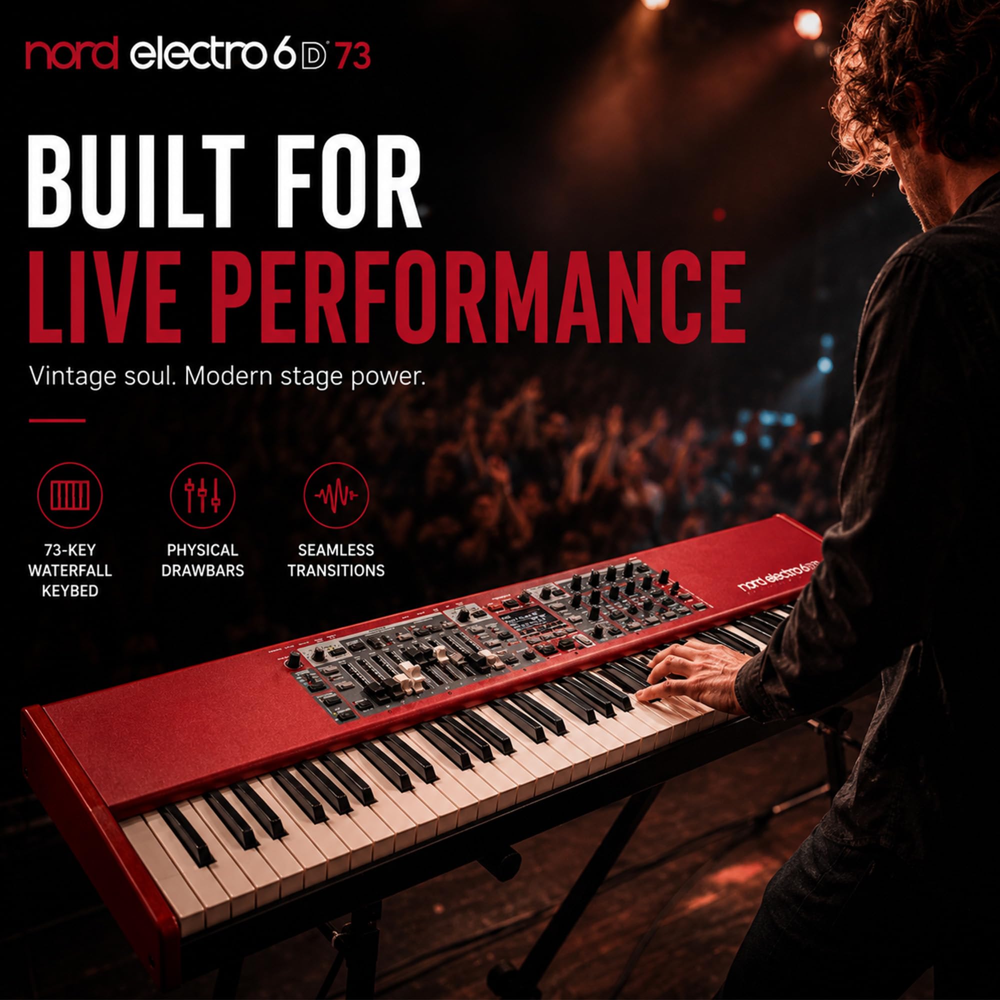 Amazon.com: Nord Electro 6D 73 Stage Piano Bundle with Sustain