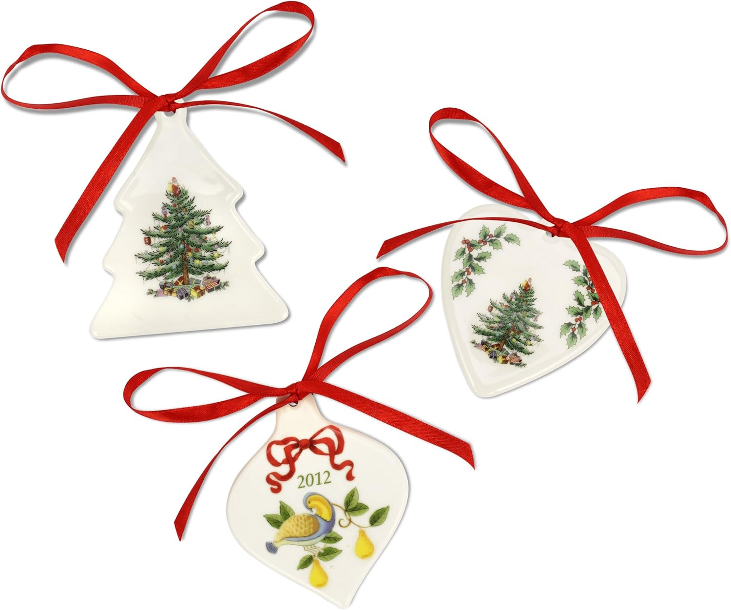 Spode Christmas Tree Ornaments, Set of 3 Amazon.co.uk Home & Kitchen