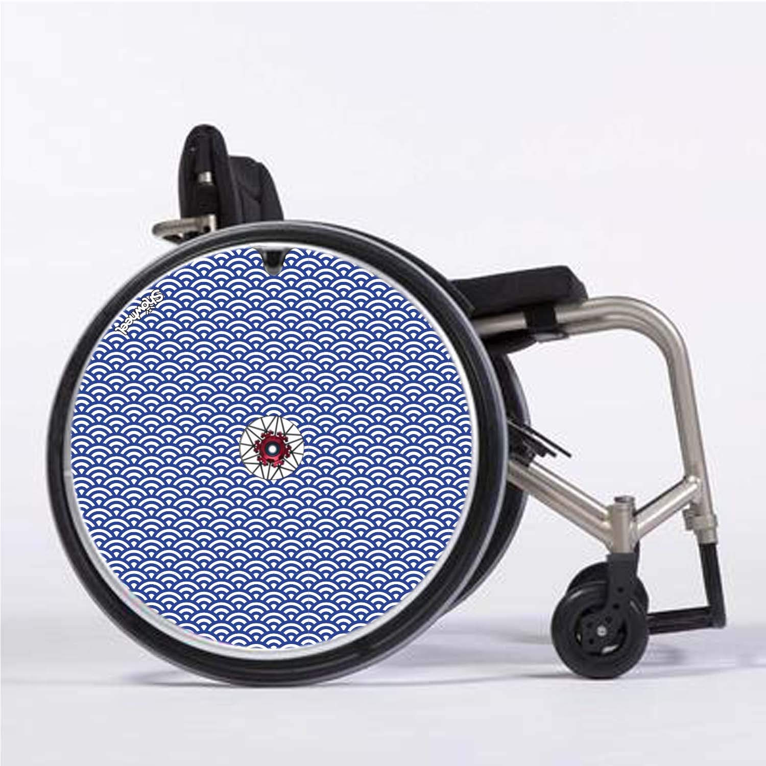 Cubre Radios Silla de Ruedas (Par) para Aro Impulsor 53,51 a 54,50 cm de Diámetro Exterior con Fijaciones Redondas - Vagues