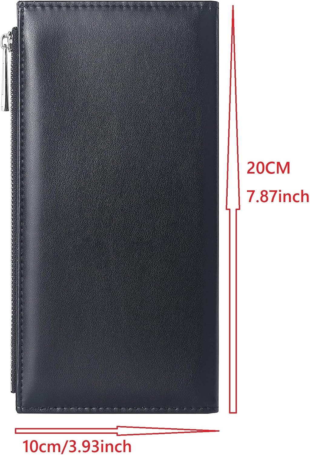 Limitronix 5 pieces Sublimation Blank Long Coin Purse Larger Capacity Women Zipper Wallet PU Leather Coin Credit Card Holder Travel Bag For Diy Crafts Heat Transfer Print