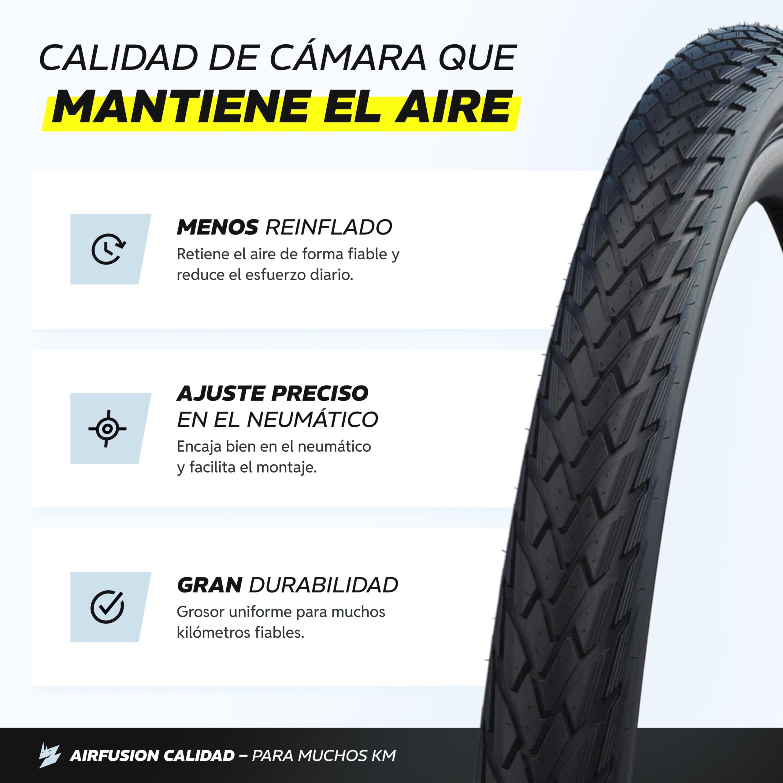 Alphatrail Cámara de Bicicleta Rick 28 Pulgadas AV Schrader Válvula 2X Conjunto con Garantía de Movilidad I Cubierta Compatible Schwalbe, Michelin, Continental, Conti, Maxxis & Kenda