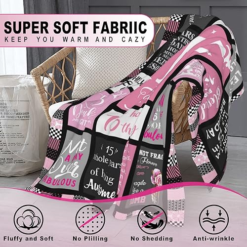 Miniatura 3 de Atokker Manta de 15 regalos de quinceañera regalos para niñas de 15 años regalos para niñas de 15 años para cumpleaños regalos de 15 cumpleaños para