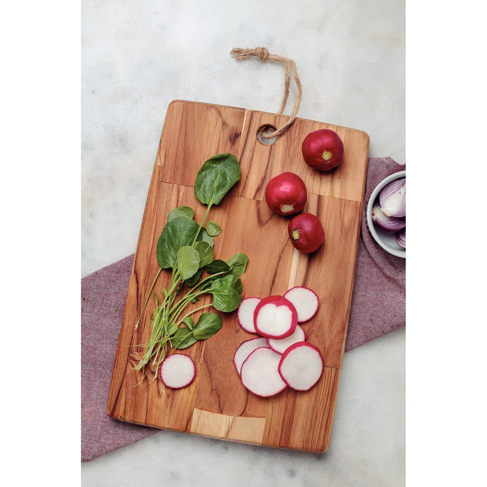 Tramontina Tagliere in Legno di Teak certificato per Presentazione e Taglio Kitchen 34 x 23 cm