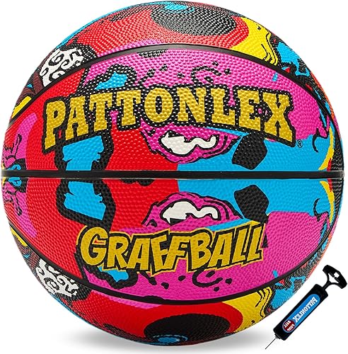 Balones de baloncesto de cuero de 28.5 pulgadas, tamaño oficial 6, para interiores y exteriores, baloncesto para mujeres jóvenes (desinfladas)