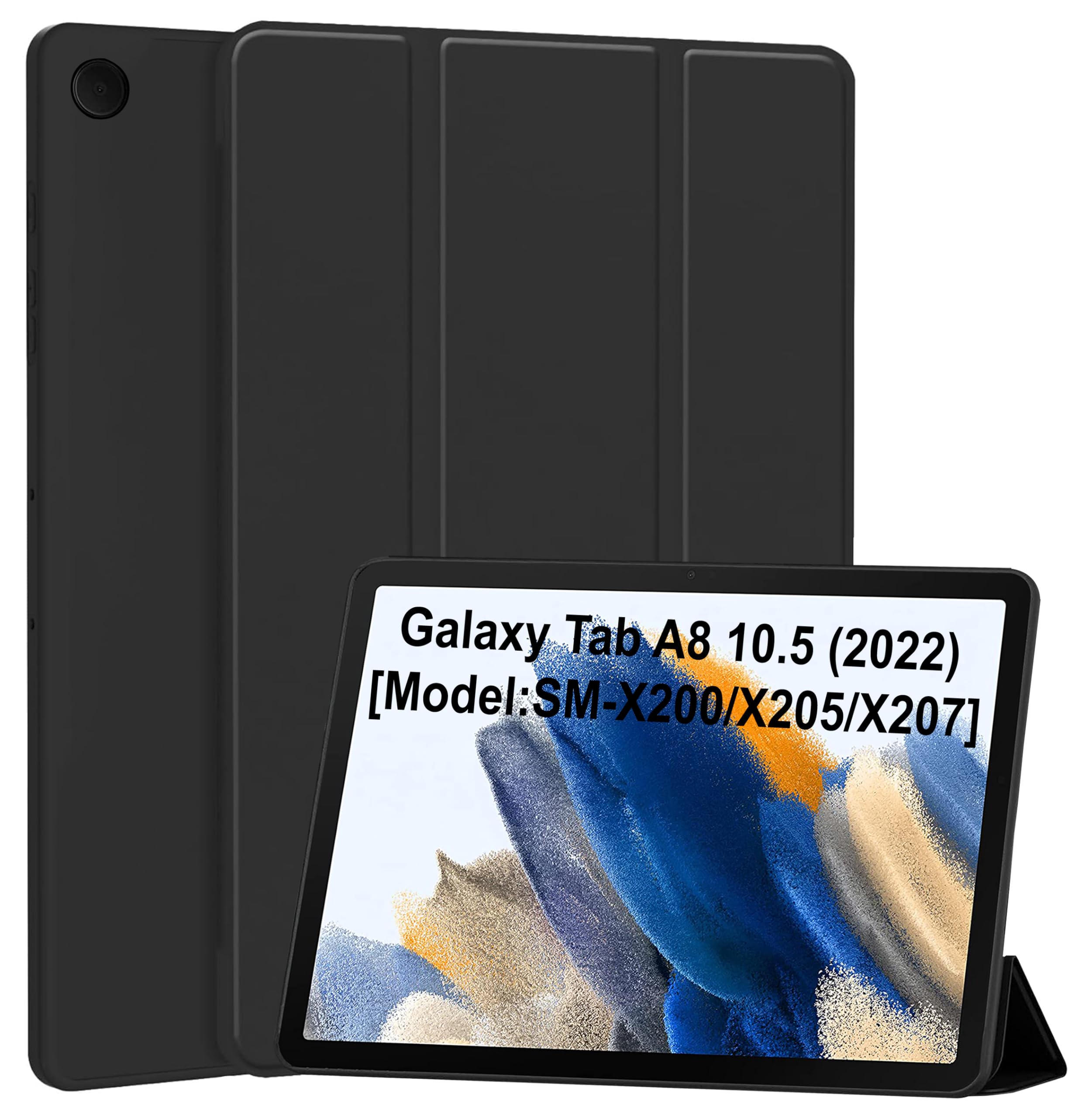 TGK Trifold Back Flip Stand Case Cover for Samsung Galaxy Tab A8 10.5 inch (Black) (B0CKVKQ6FS) Amazon Price History, Amazon Price Tracker